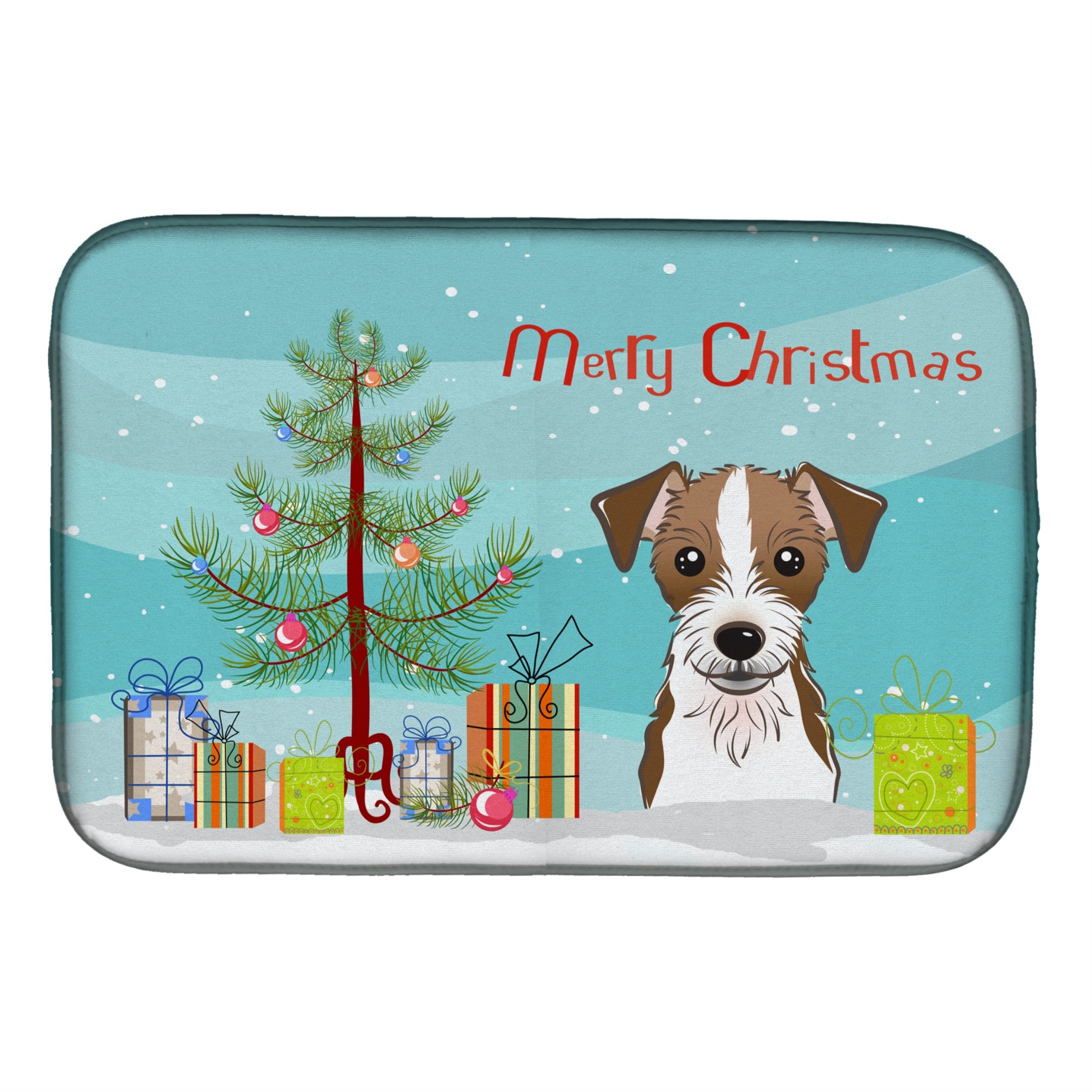 'Caroline'S Treasures Bb1574Ddm Dish Drying Mat, 14'''' X 21'''', Christmas Tree''