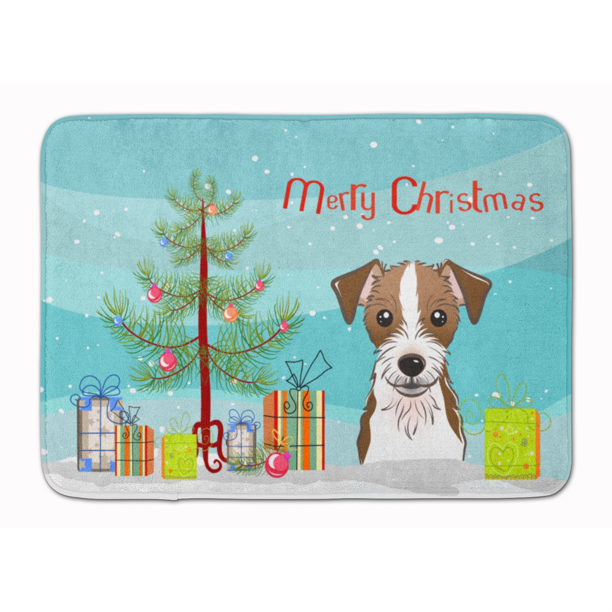 'Caroline'S Treasures Christmas Tree And Jack Russell Terrier Floor Mat, 19'''' X 27'''', Multicolor''