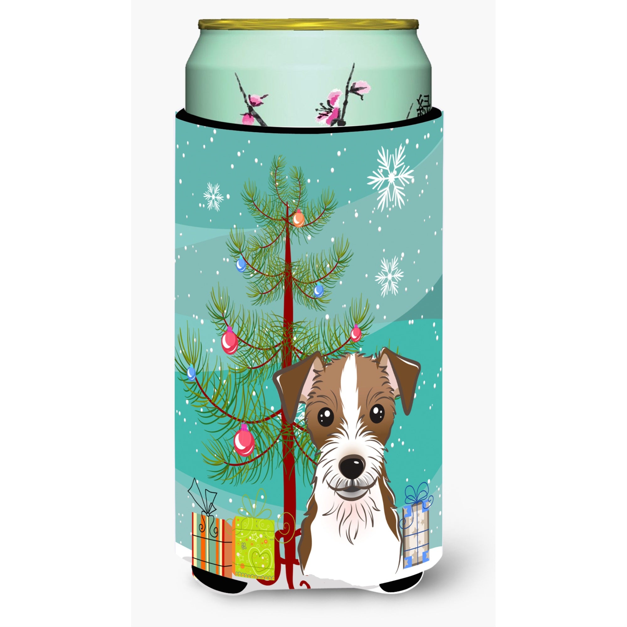 'Caroline'S Treasures Bb1574Tbc Christmas Tree And Jack Russell Terrier Tall Boy Koozie Hugger, Multicolor''