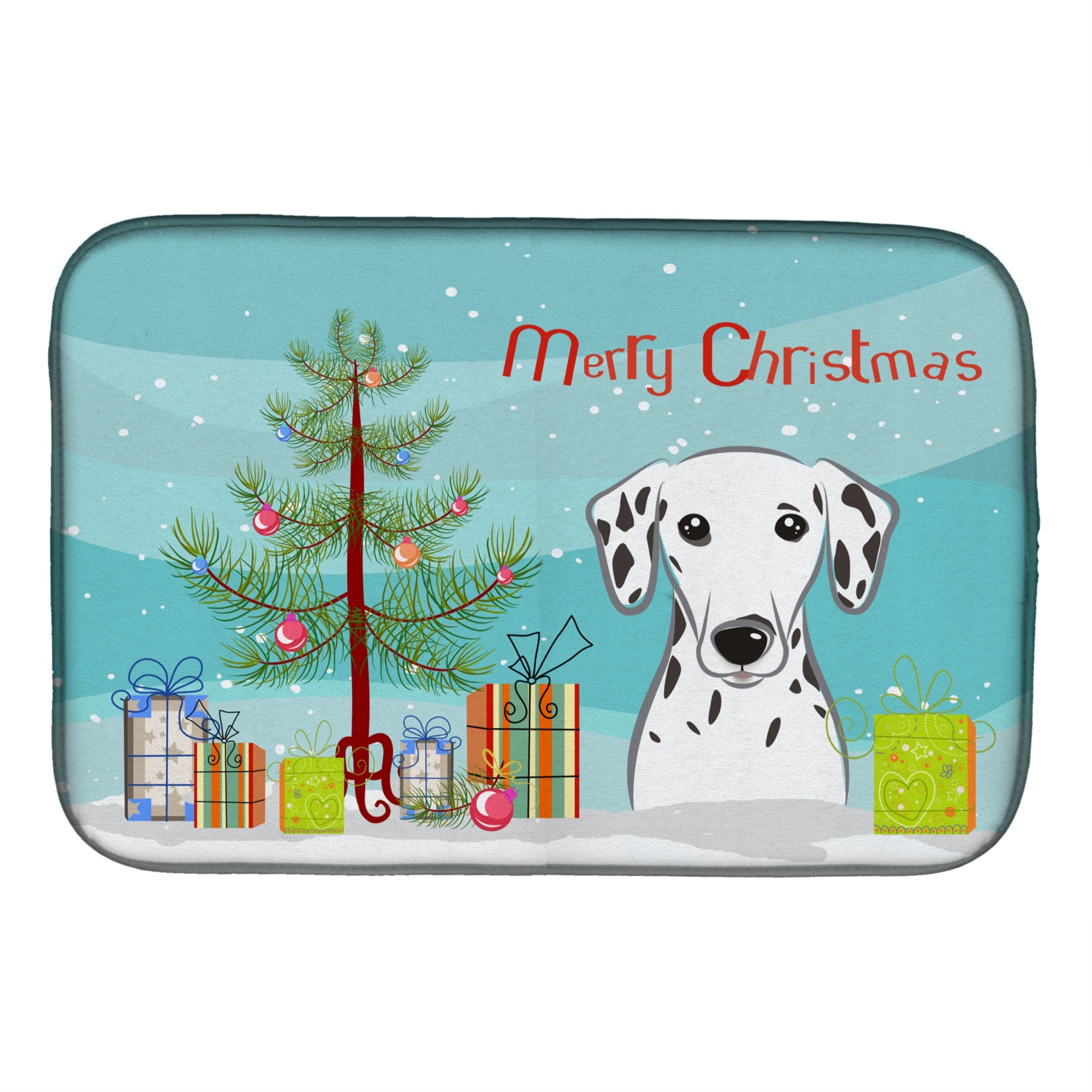 'Caroline'S Treasures Bb1582Ddm Dish Drying Mat, 14'''' X 21'''', Christmas Tree''