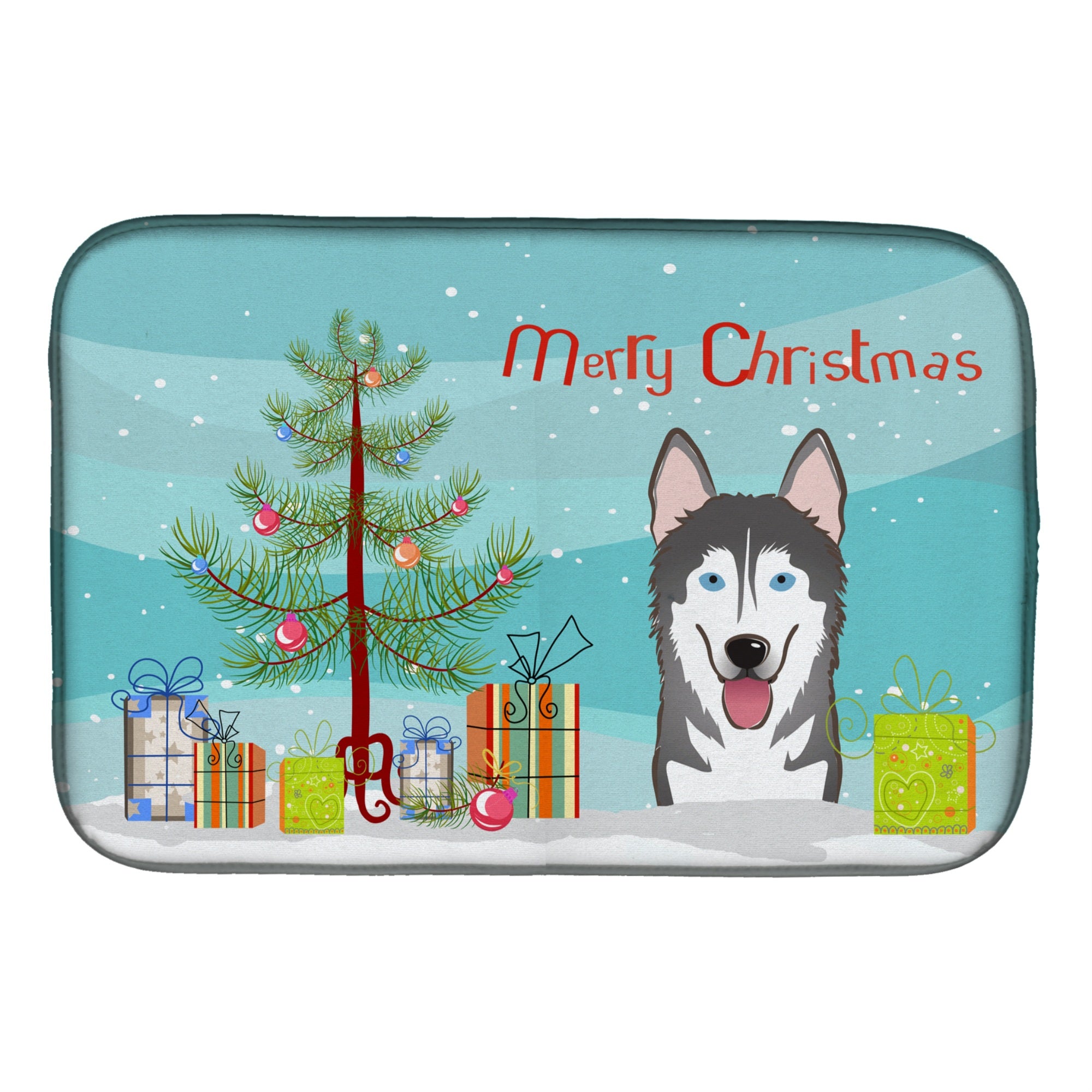 'Caroline'S Treasures Bb1590Ddm Dish Drying Mat, 14'''' X 21'''', Christmas Tree''