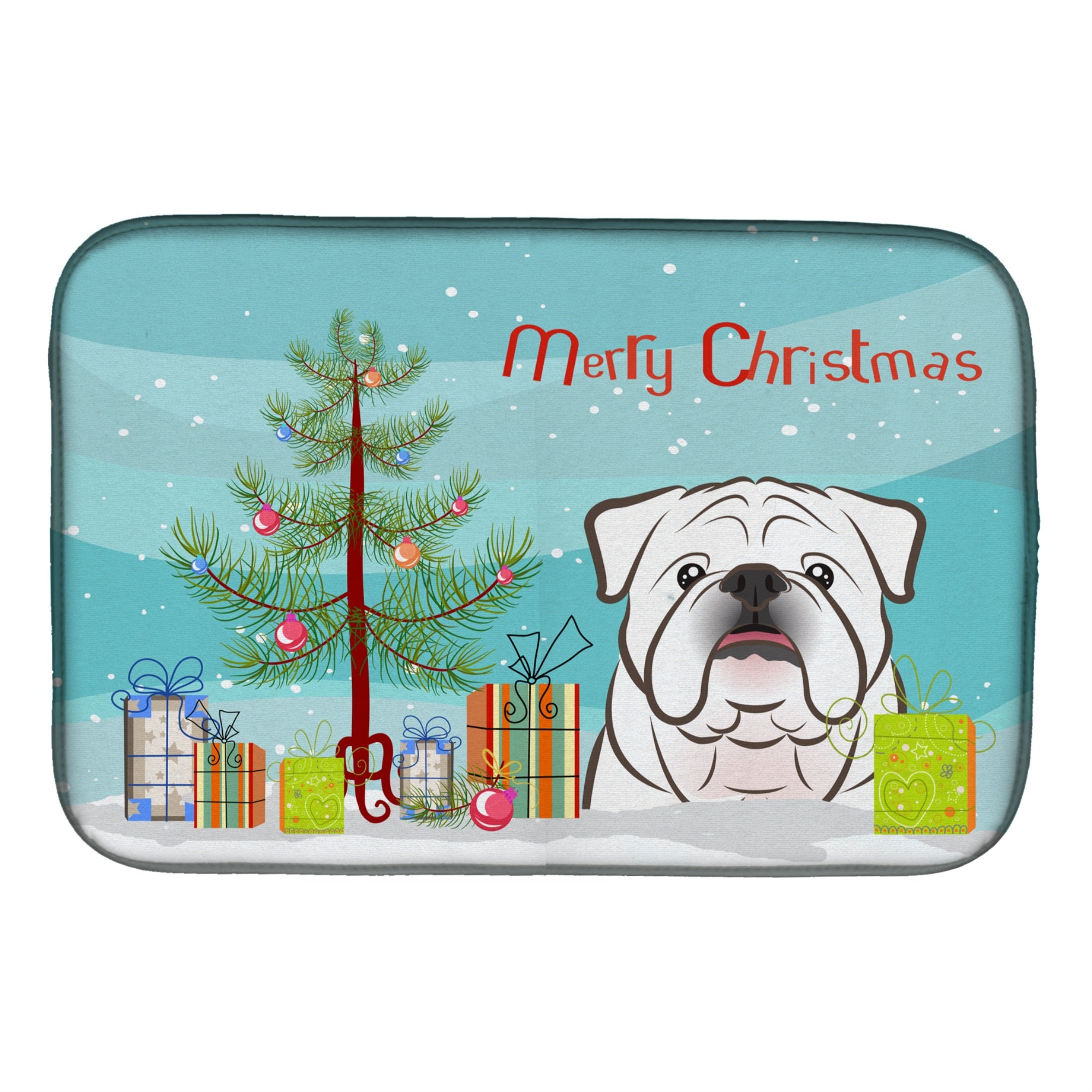 'Caroline'S Treasures Bb1592Ddm Dish Drying Mat, 14'''' X 21'''', Christmas Tree''