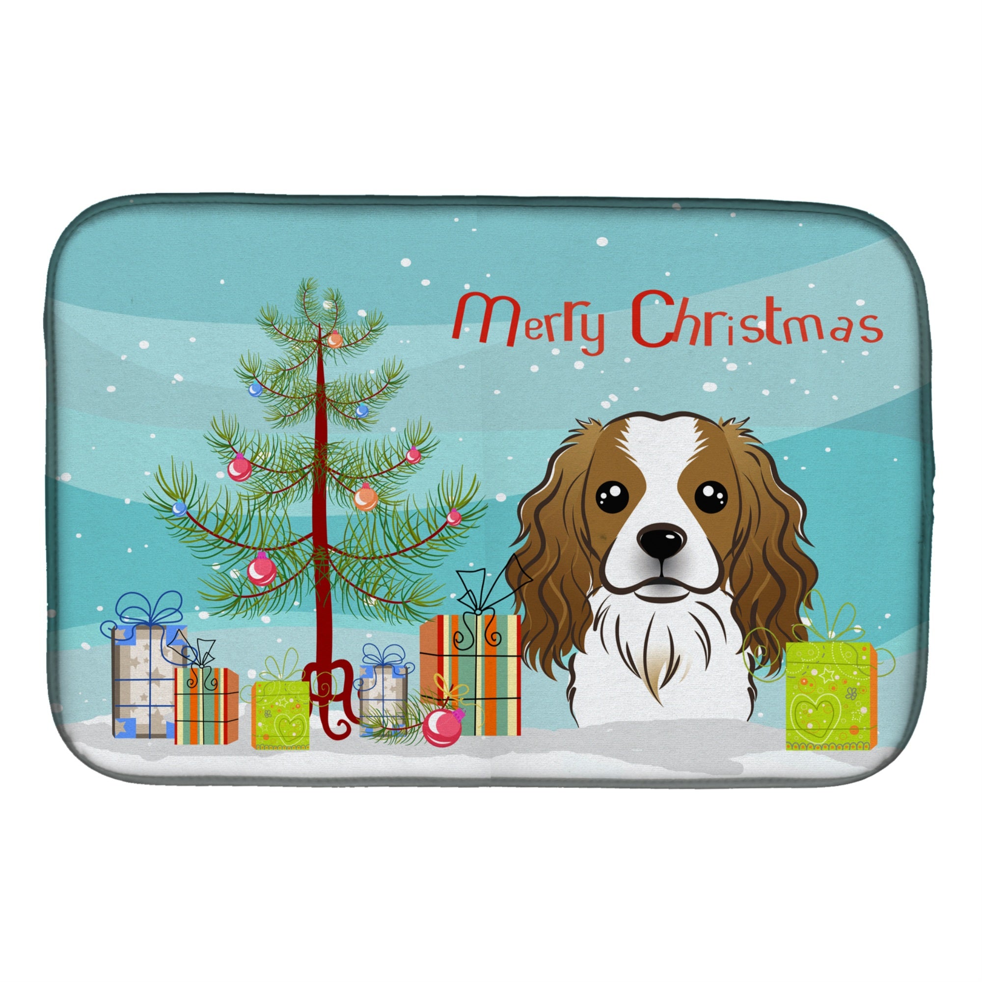'Caroline'S Treasures Bb1596Ddm Dish Drying Mat, 14'''' X 21'''', Christmas Tree''