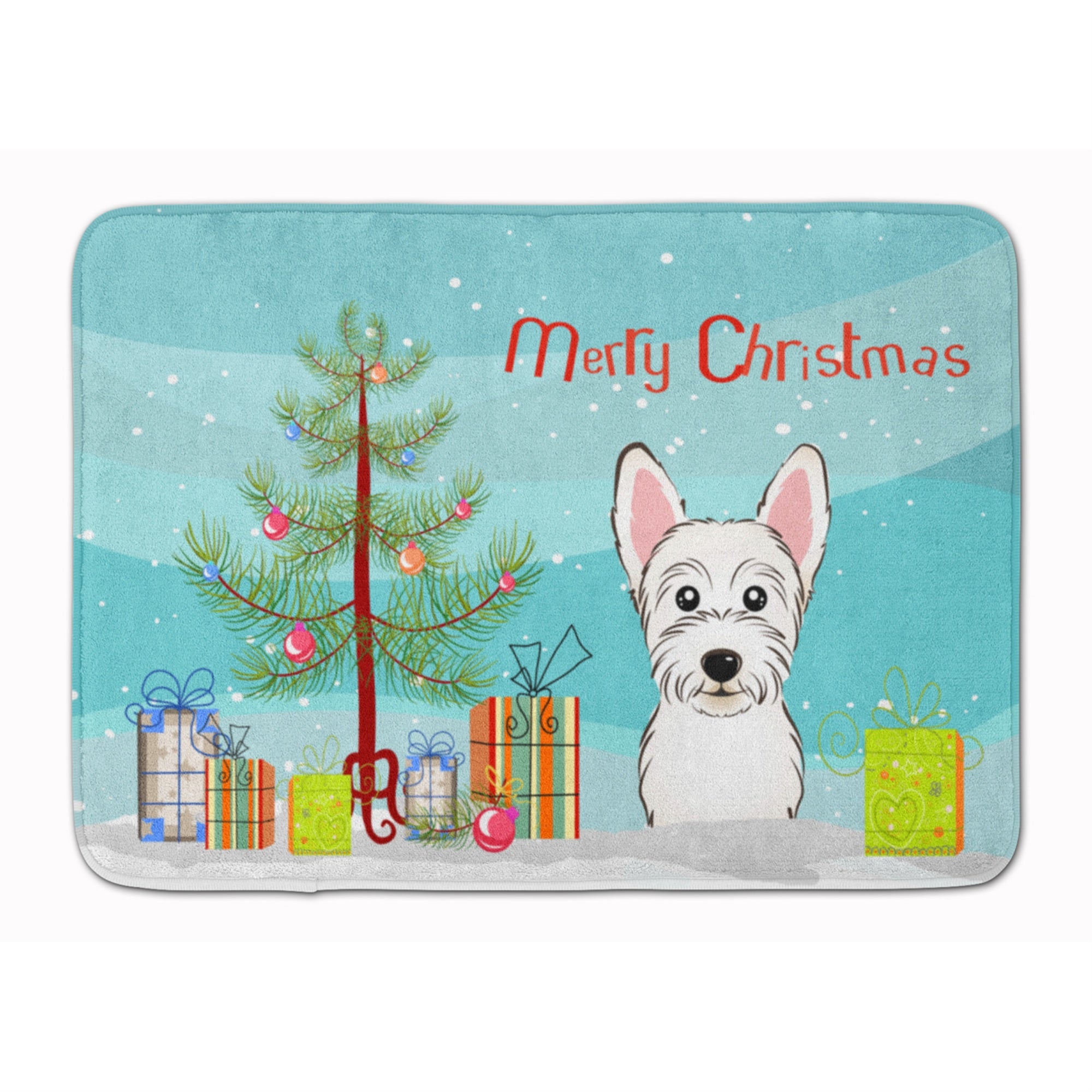 'Caroline'S Treasures Christmas Tree And Westie Floor Mat, 19'''' X 27'''', Multicolor''