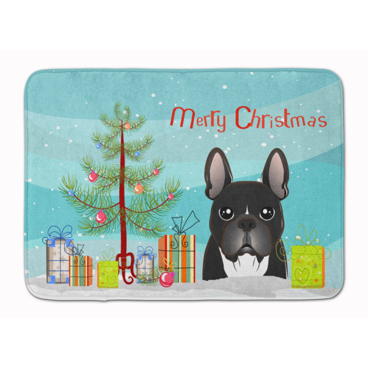 'Caroline'S Treasures Christmas Tree And French Bulldog Floor Mat, 19'''' X 27'''', Multicolor''