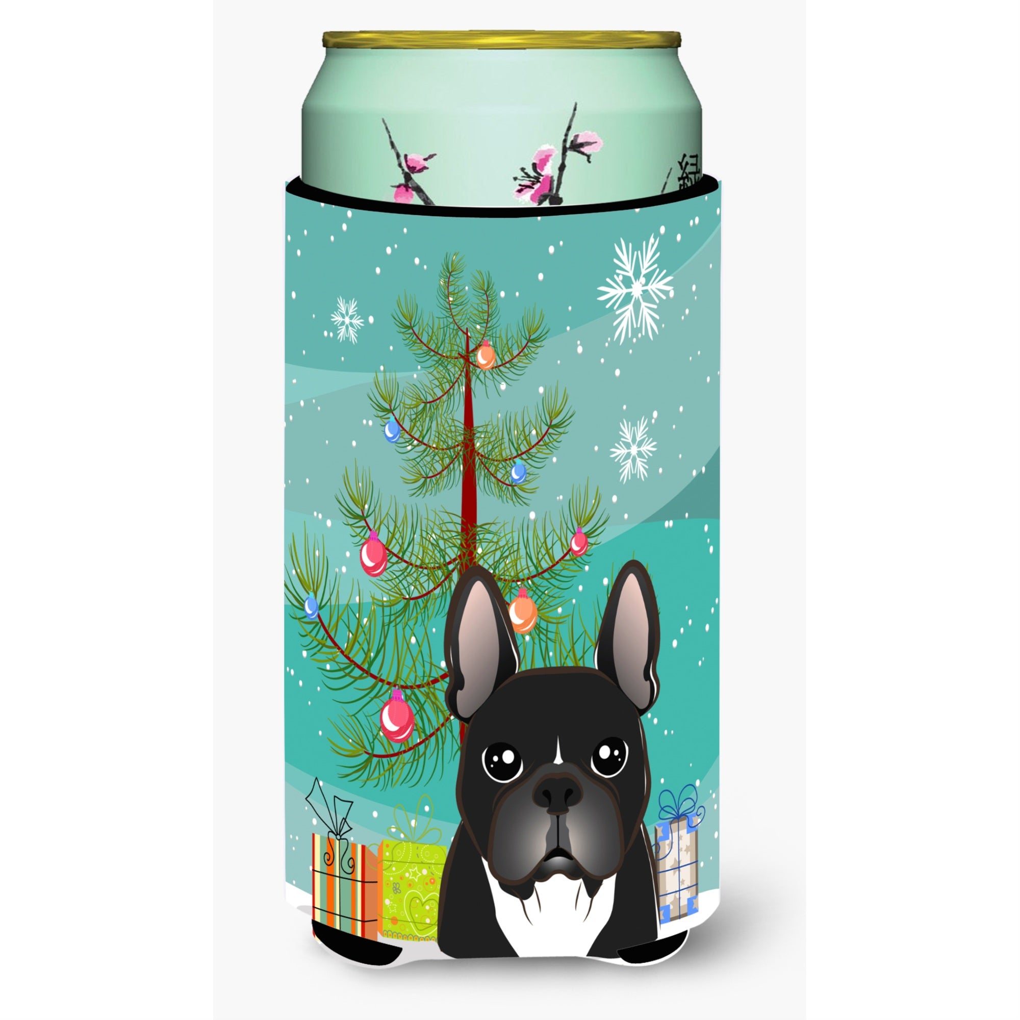 'Caroline'S Treasures Bb1599Tbc Christmas Tree And French Bulldog Tall Boy Koozie Hugger, Multicolor''
