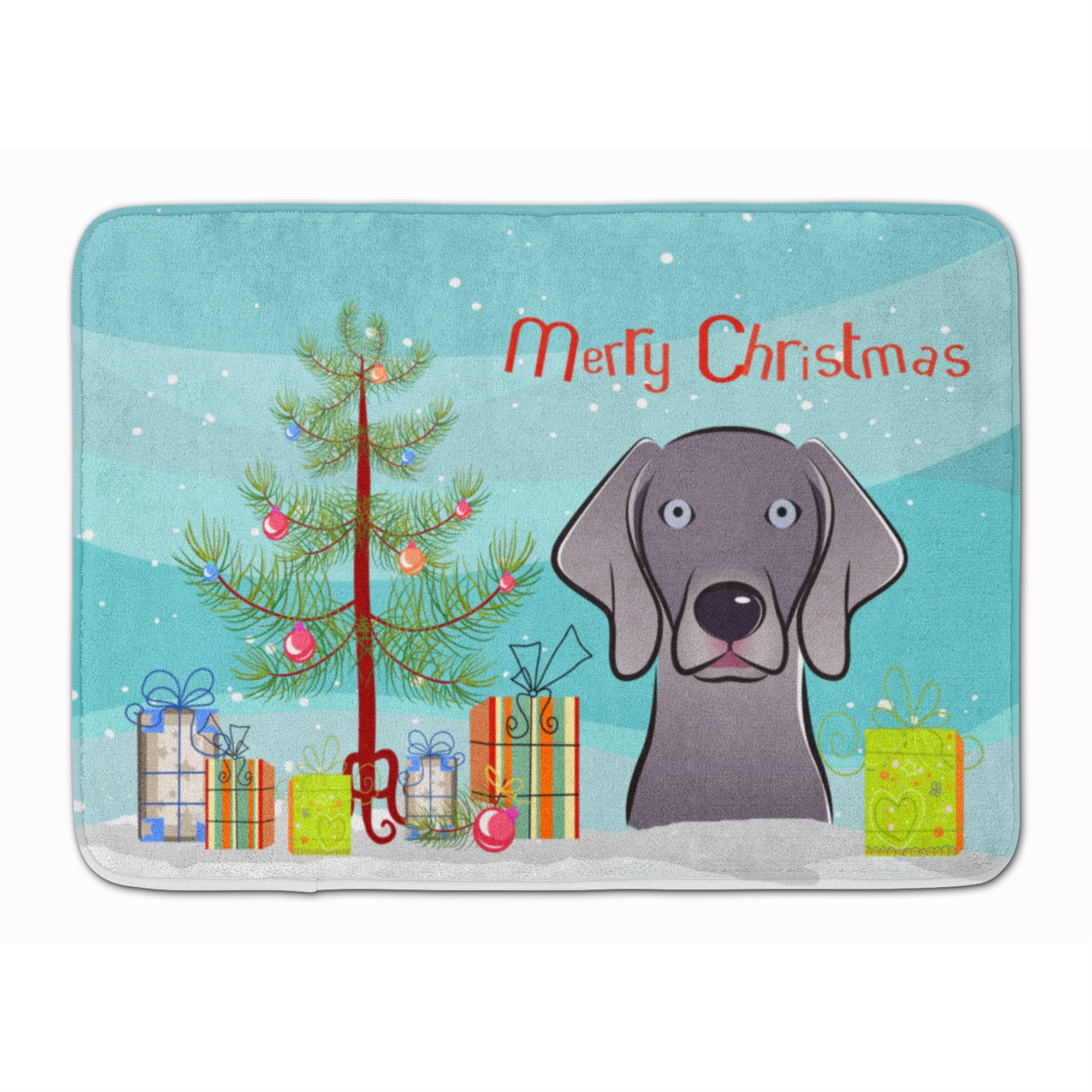 'Caroline'S Treasures Christmas Tree And Weimaraner Floor Mat, 19'''' X 27'''', Multicolor''