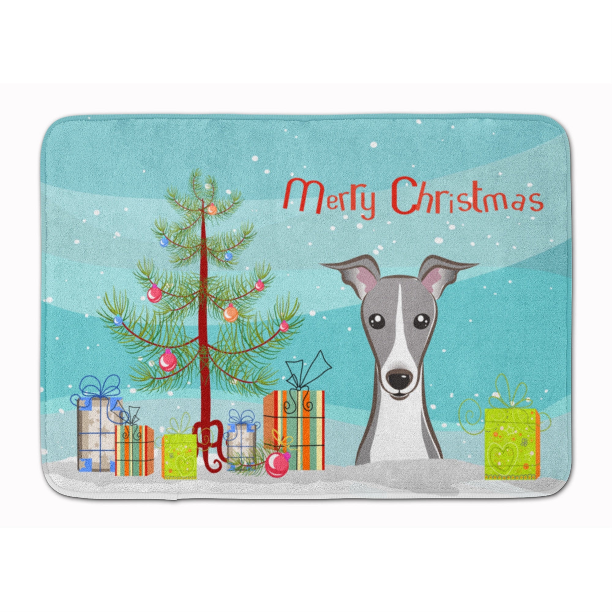'Caroline'S Treasures Christmas Tree And Italian Greyhound Floor Mat, 19'''' X 27'''', Multicolor''