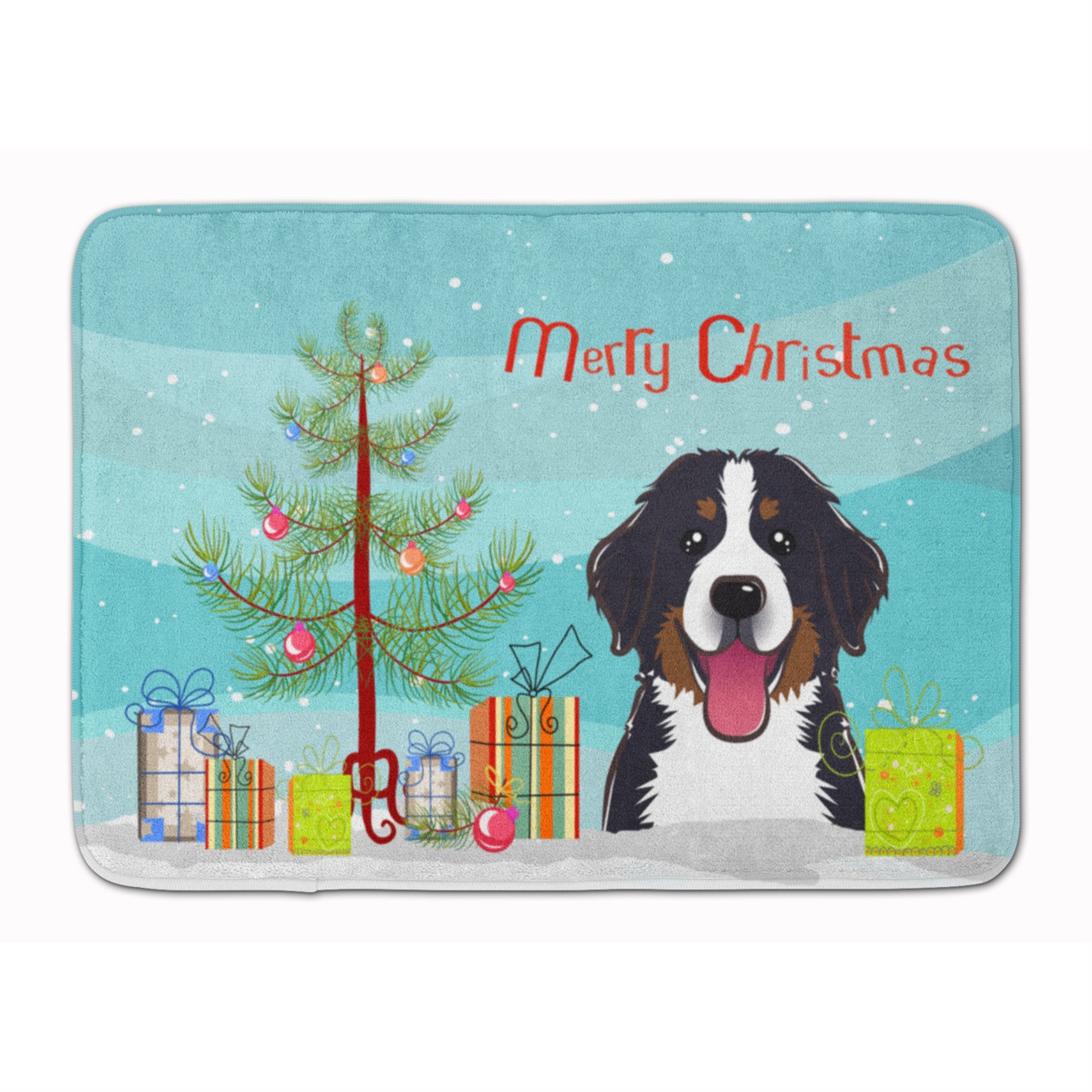 'Caroline'S Treasures Christmas Tree And Bernese Mountain Dog Floor Mat, 19'''' X 27'''', Multicolor''