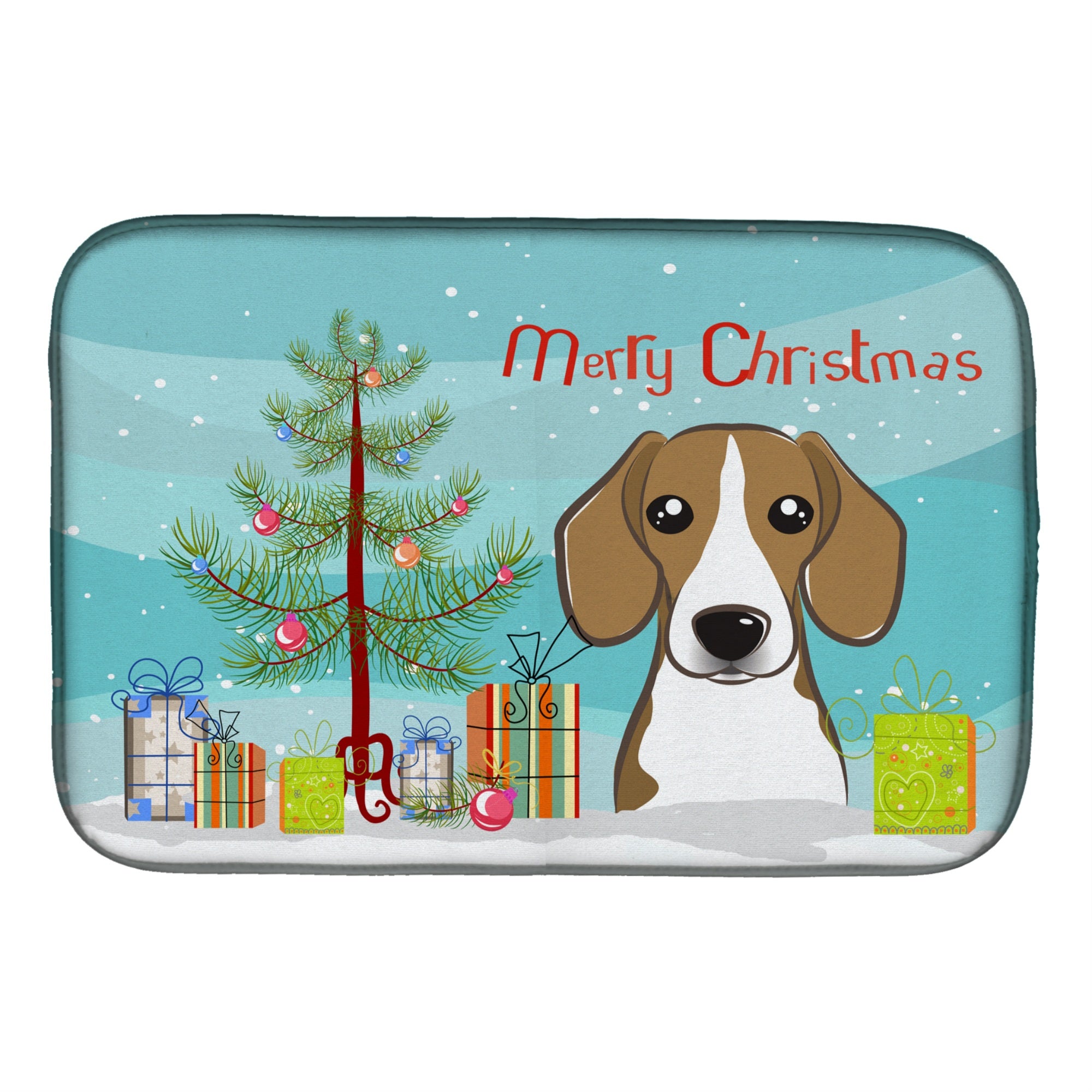 'Caroline'S Treasures Bb1611Ddm Dish Drying Mat, 14'''' X 21'''', Christmas Tree''