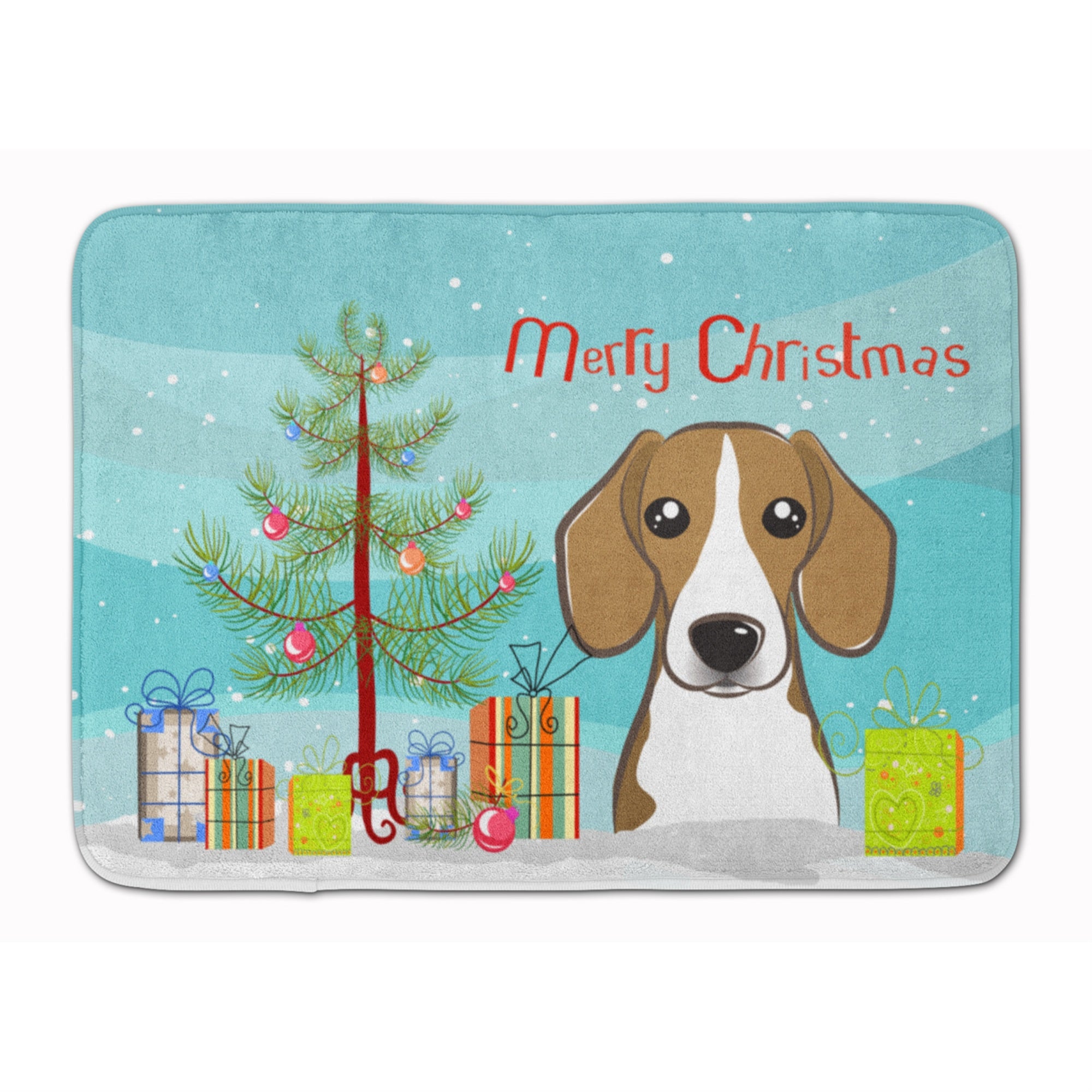 'Caroline'S Treasures Christmas Tree And Beagle Floor Mat, 19'''' X 27'''', Multicolor''