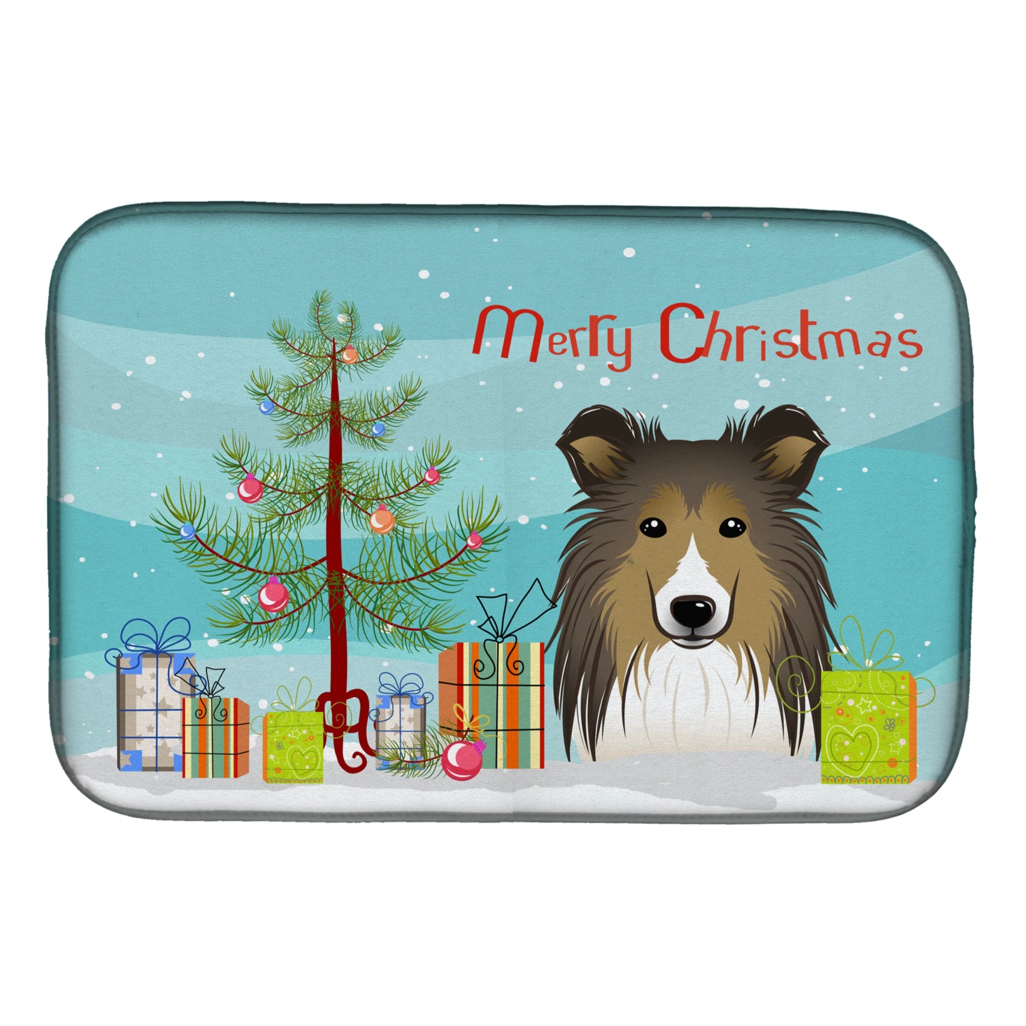 'Caroline'S Treasures Bb1614Ddm Dish Drying Mat, 14'''' X 21'''', Christmas Tree''