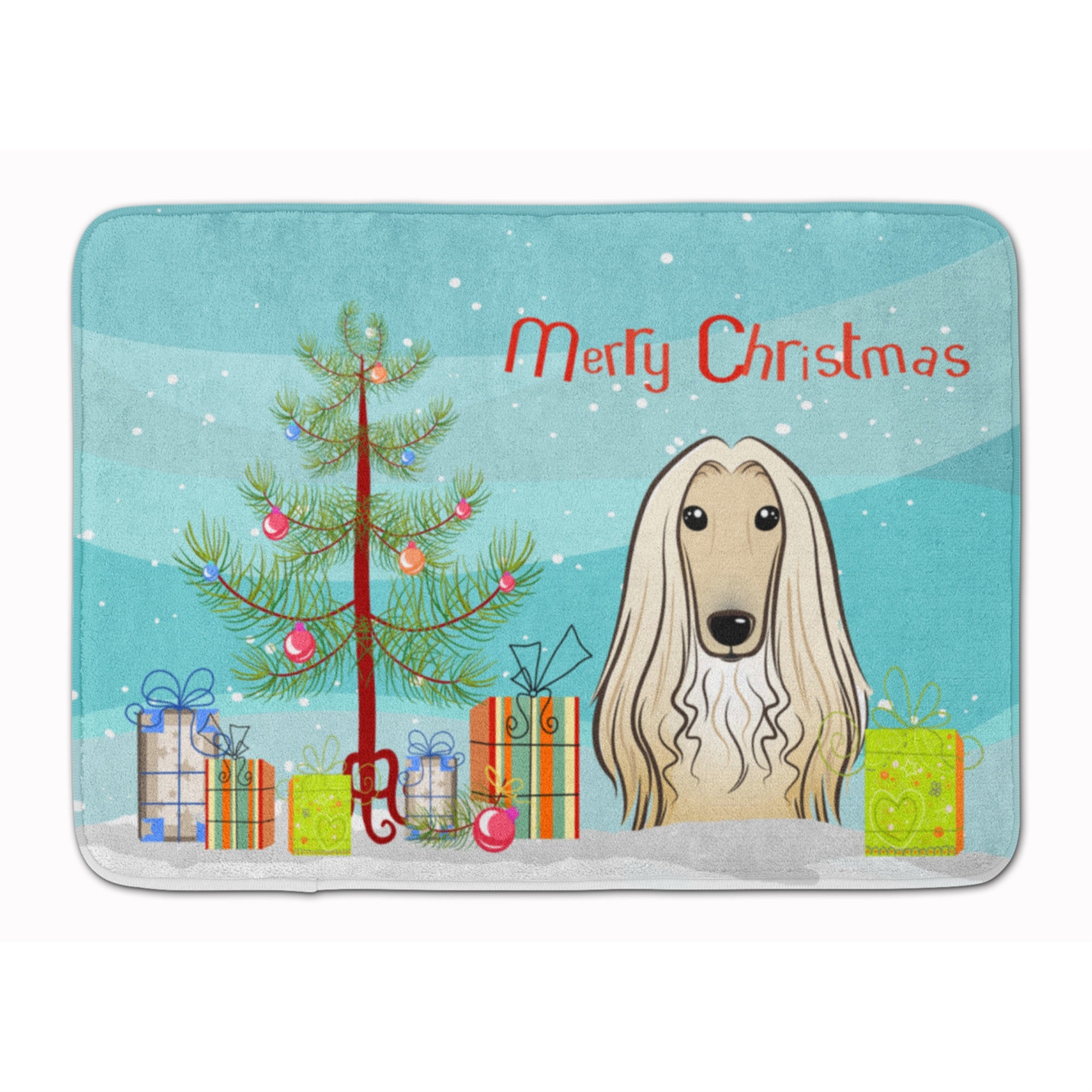 'Caroline'S Treasures Christmas Tree And Afghan Hound Floor Mat, 19'''' X 27'''', Multicolor''