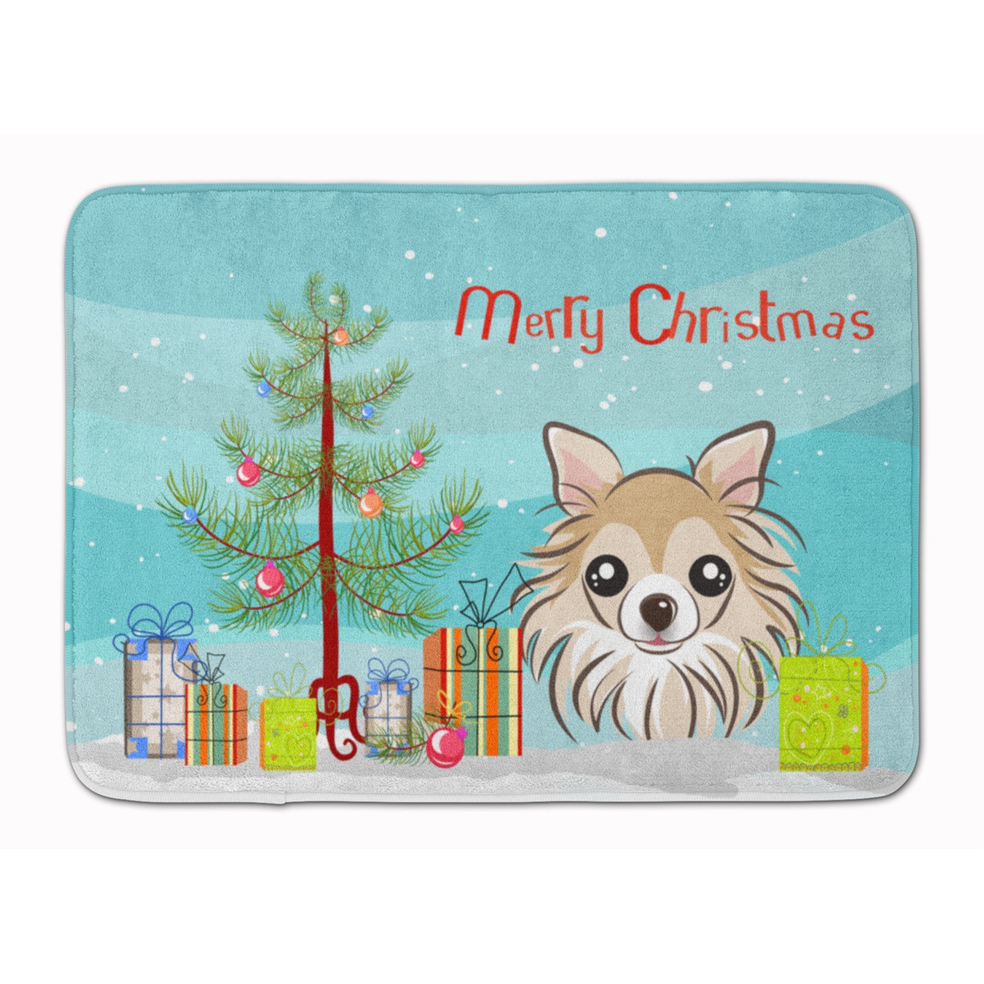 'Caroline'S Treasures Christmas Tree And Chihuahua Floor Mat, 19'''' X 27'''', Multicolor''