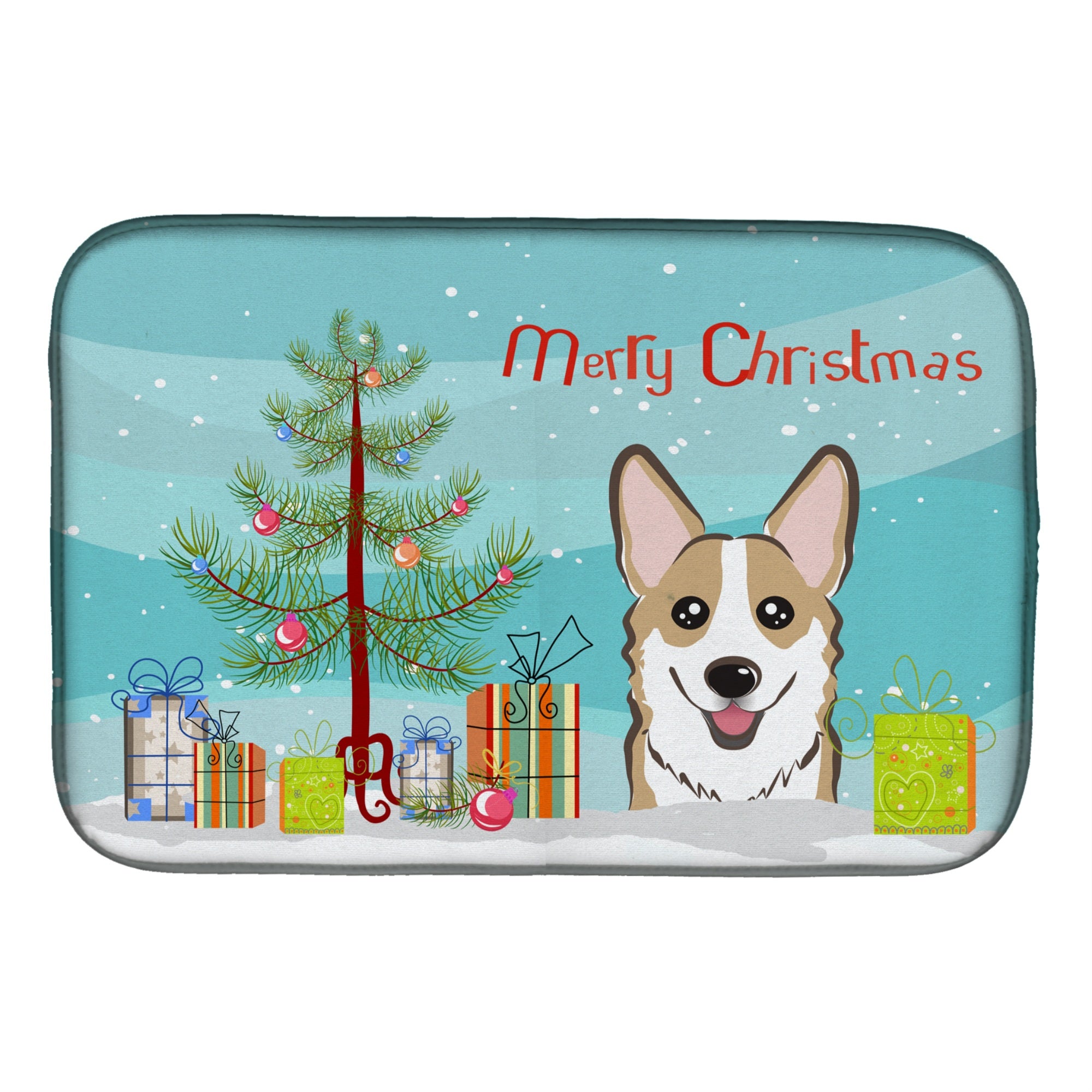 'Caroline'S Treasures Bb1625Ddm Dish Drying Mat, 14 X 21, Christmas Tree''