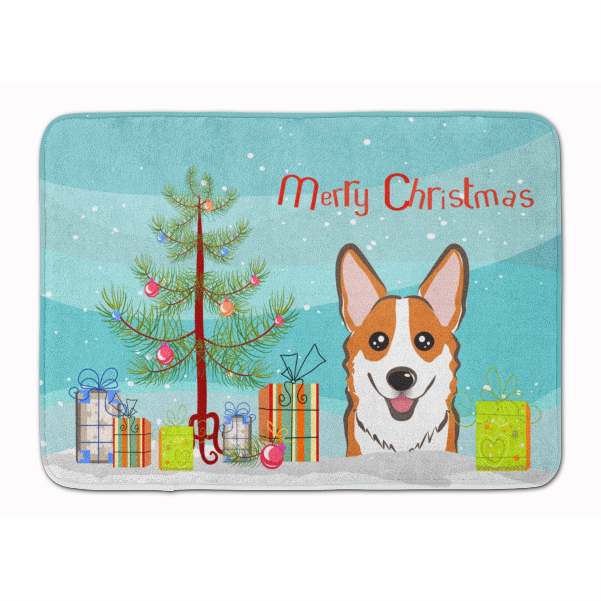 'Caroline'S Treasures Christmas Tree And Red Corgi Floor Mat, 19'''' X 27'''', Multicolor''