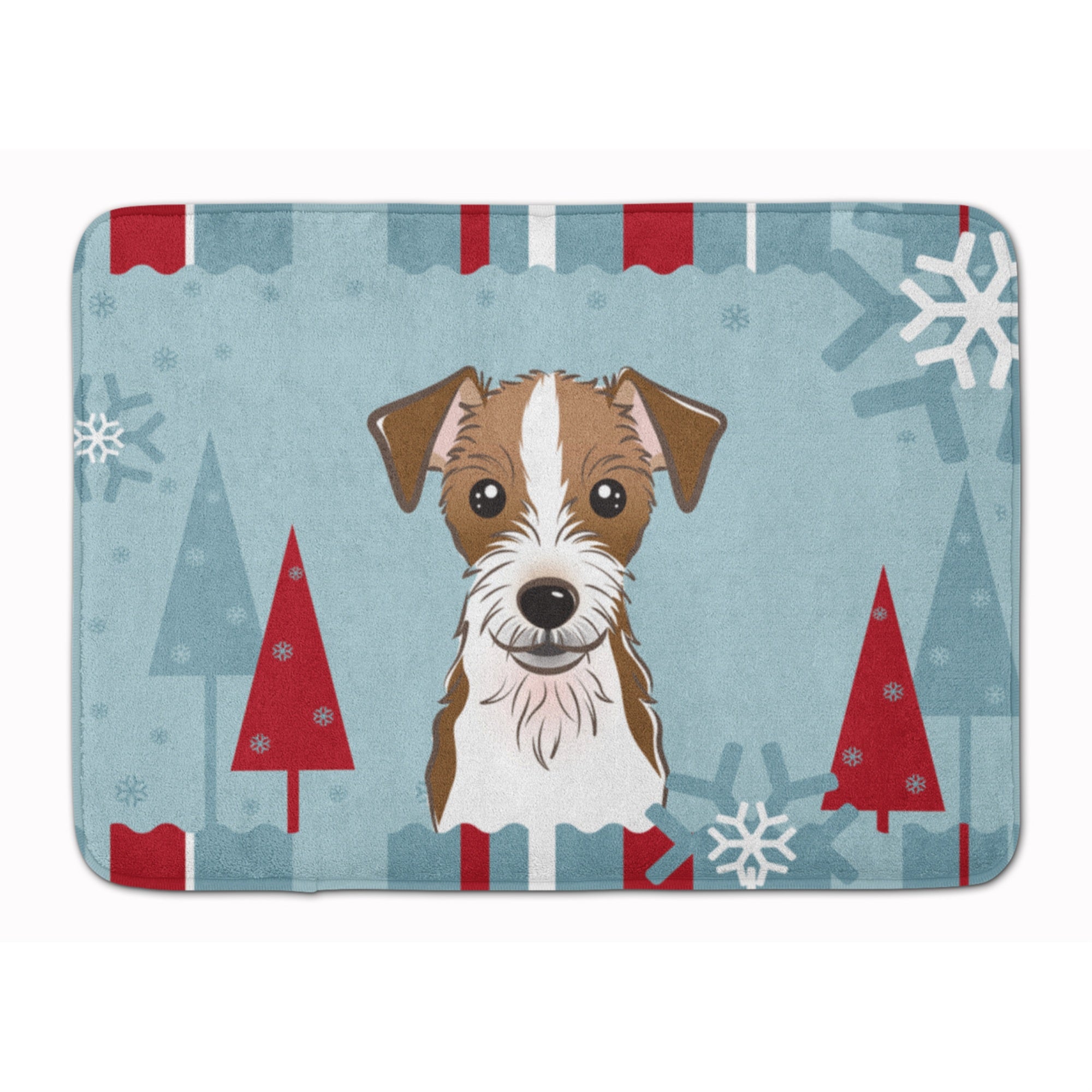 'Caroline'S Treasures Winter Holiday Jack Russell Terrier Floor Mat, 19'''' X 27'''', Multicolor''