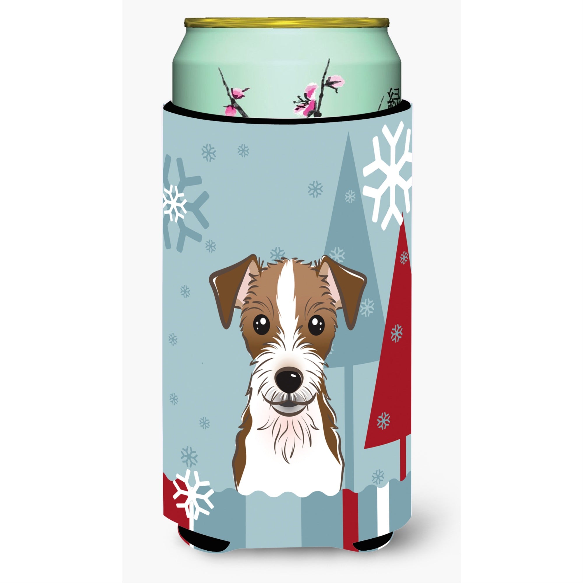 'Caroline'S Treasures Bb1698Tbc Winter Holiday Jack Russell Terrier Tall Boy Koozie Hugger, Multicolor''