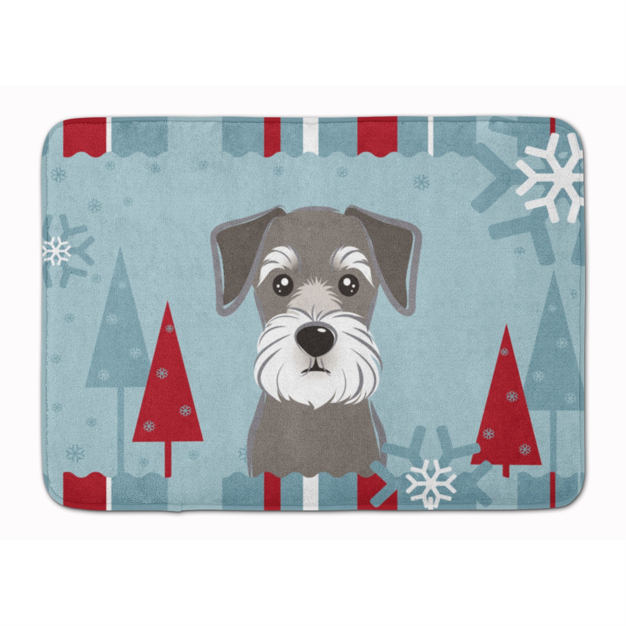 'Caroline'S Treasures Winter Holiday Schnauzer Floor Mat, 19'''' X 27'''', Multicolor''