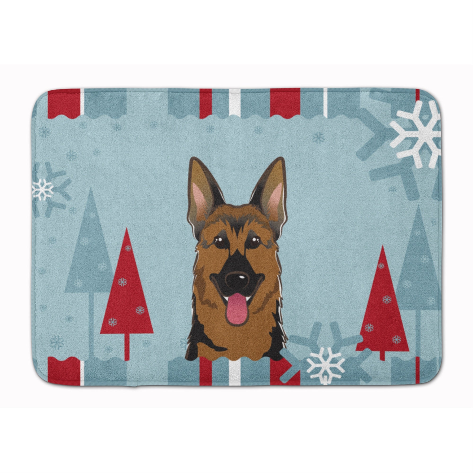 'Caroline'S Treasures Winter Holiday German Shepherd Floor Mat, 19'''' X 27'''', Multicolor''