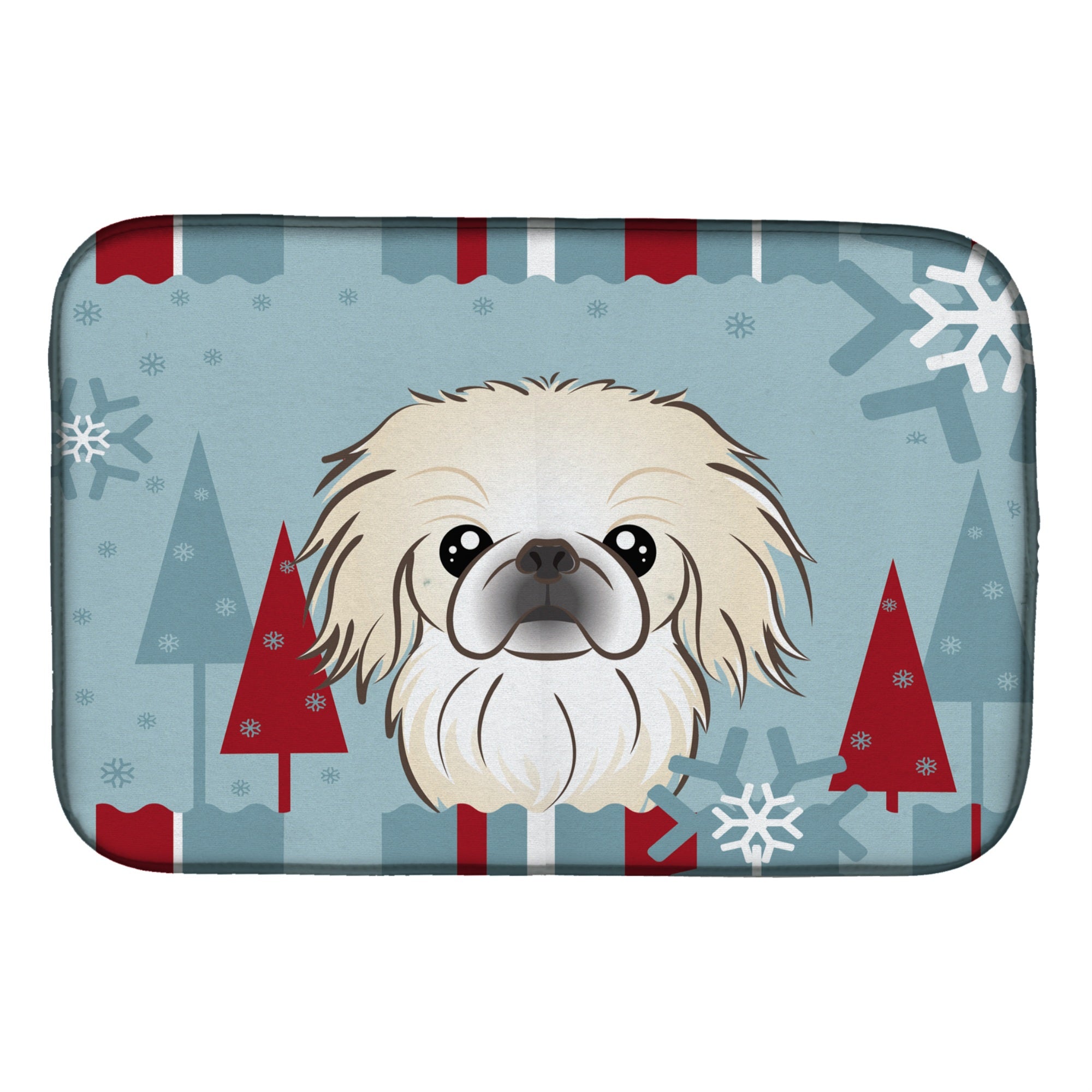 'Caroline'S Treasures Bb1717Ddm Dish Drying Mat, 14 X 21, Winter Holiday''