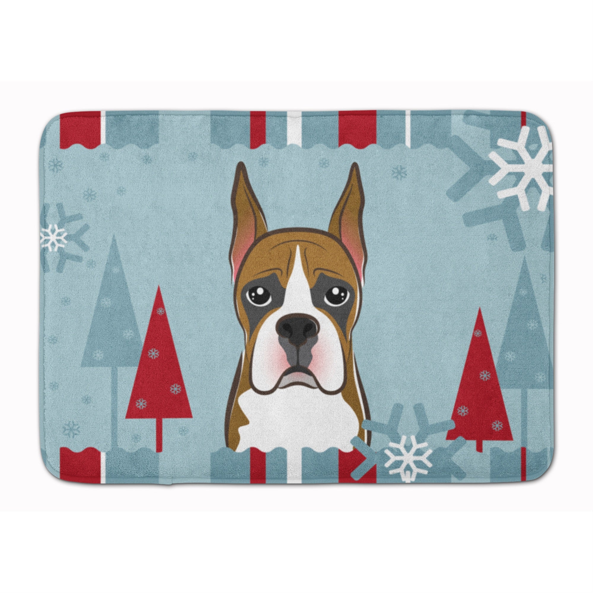 'Caroline'S Treasures Winter Holiday Boxer Floor Mat, 19'''' X 27'''', Multicolor''