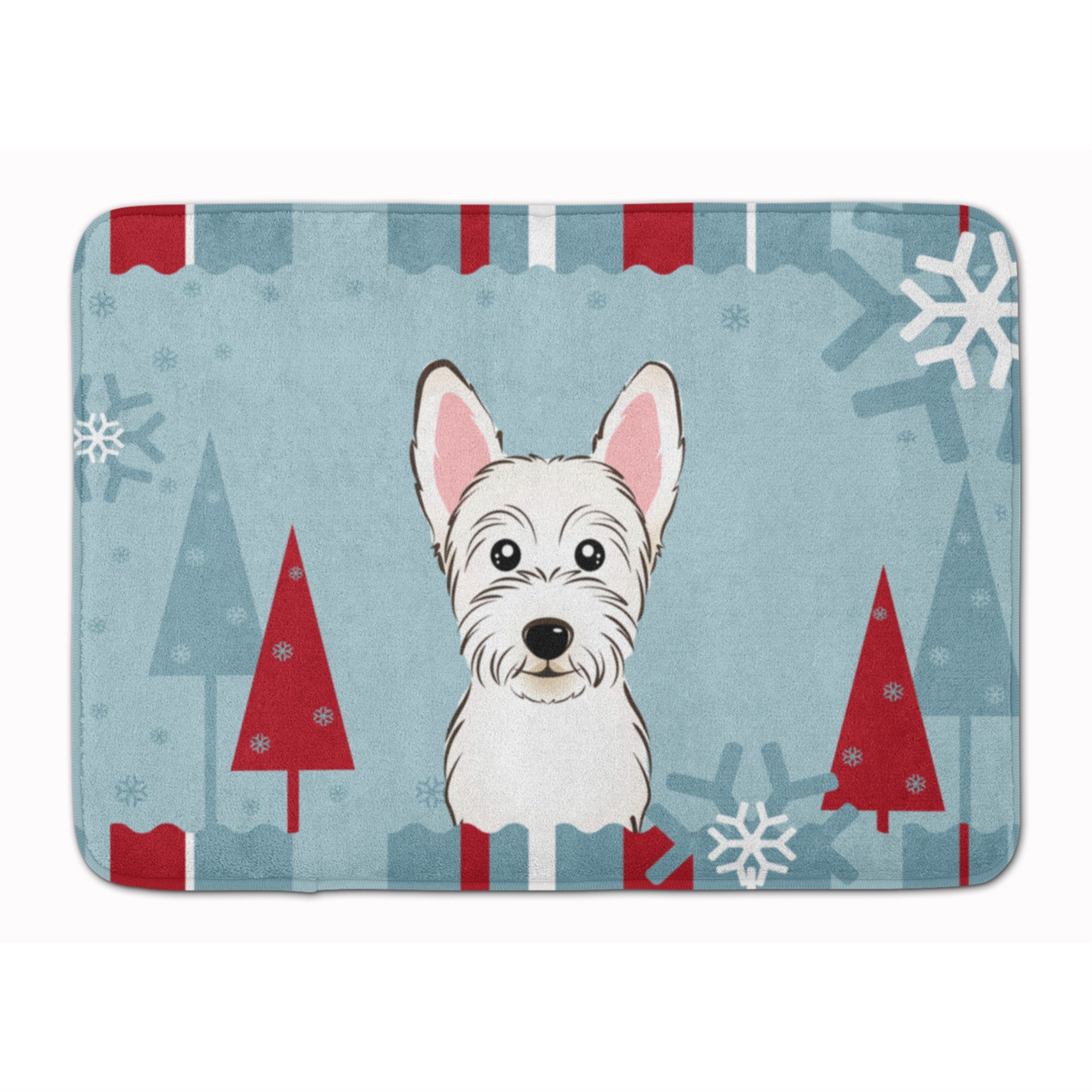 'Caroline'S Treasures Winter Holiday Westie Floor Mat, 19'''' X 27'''', Multicolor''