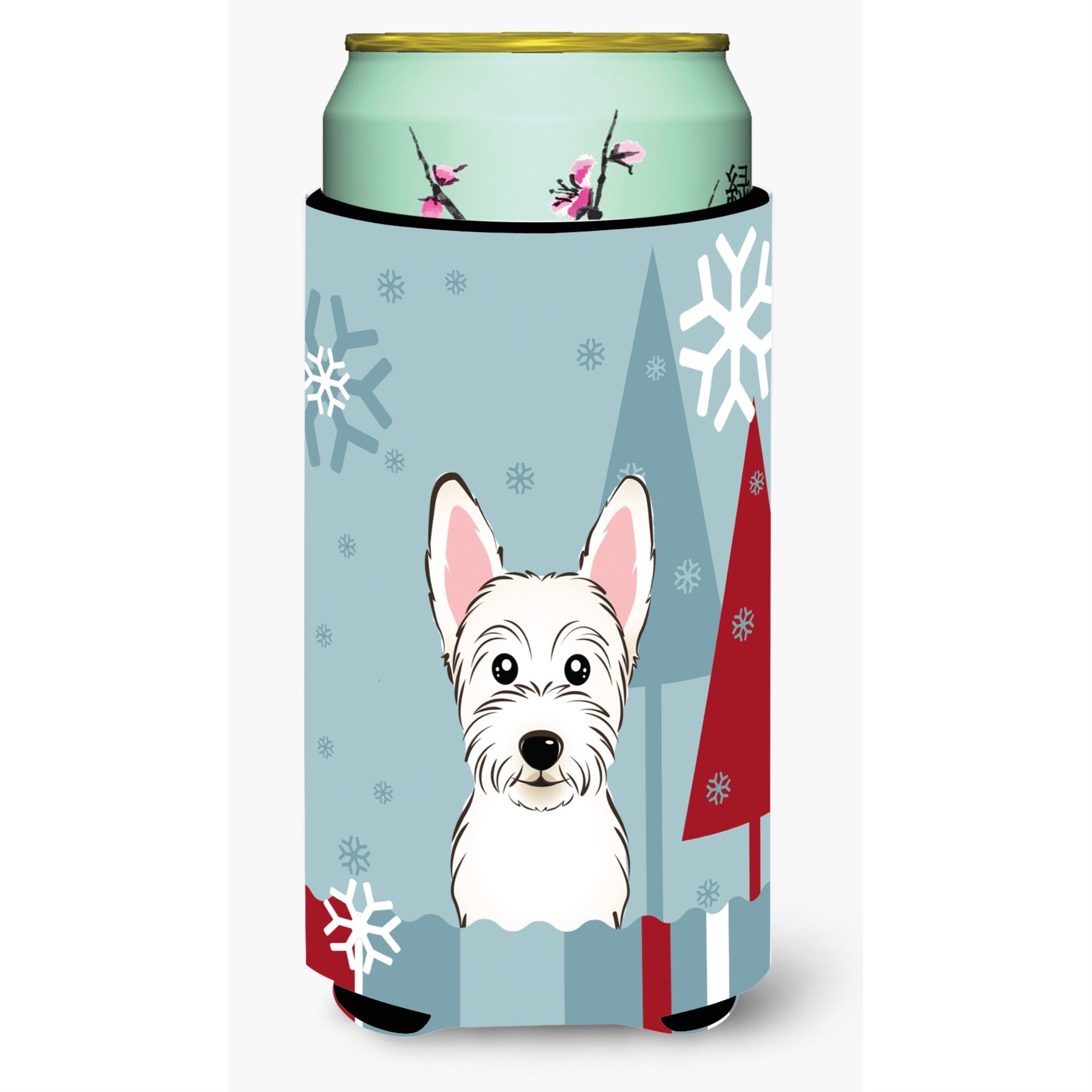'Caroline'S Treasures Winter Holiday Westie Tall Boy Koozie Hugger, Multicolor''