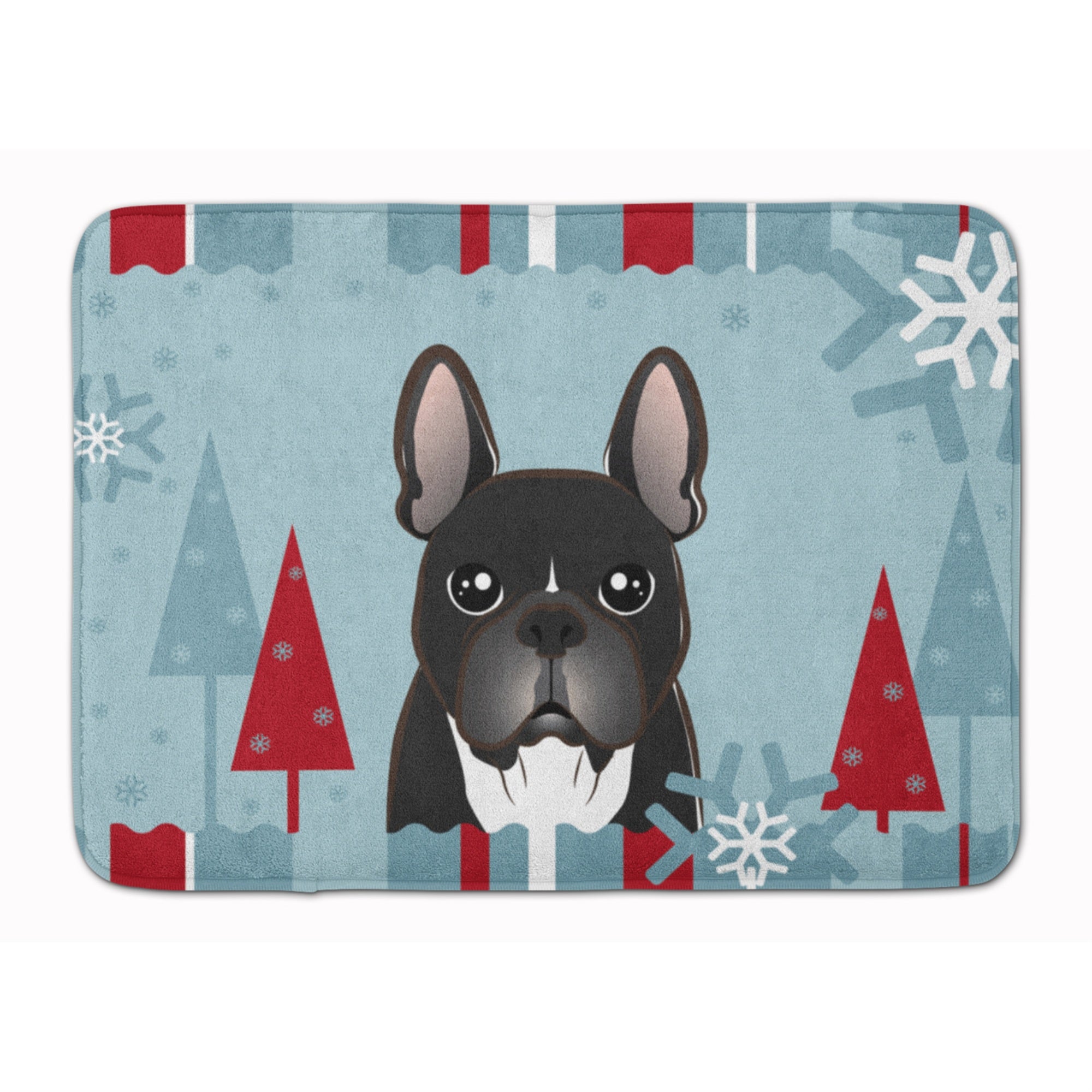 'Caroline'S Treasures Winter Holiday French Bulldog Floor Mat, 19'''' X 27'''', Multicolor''