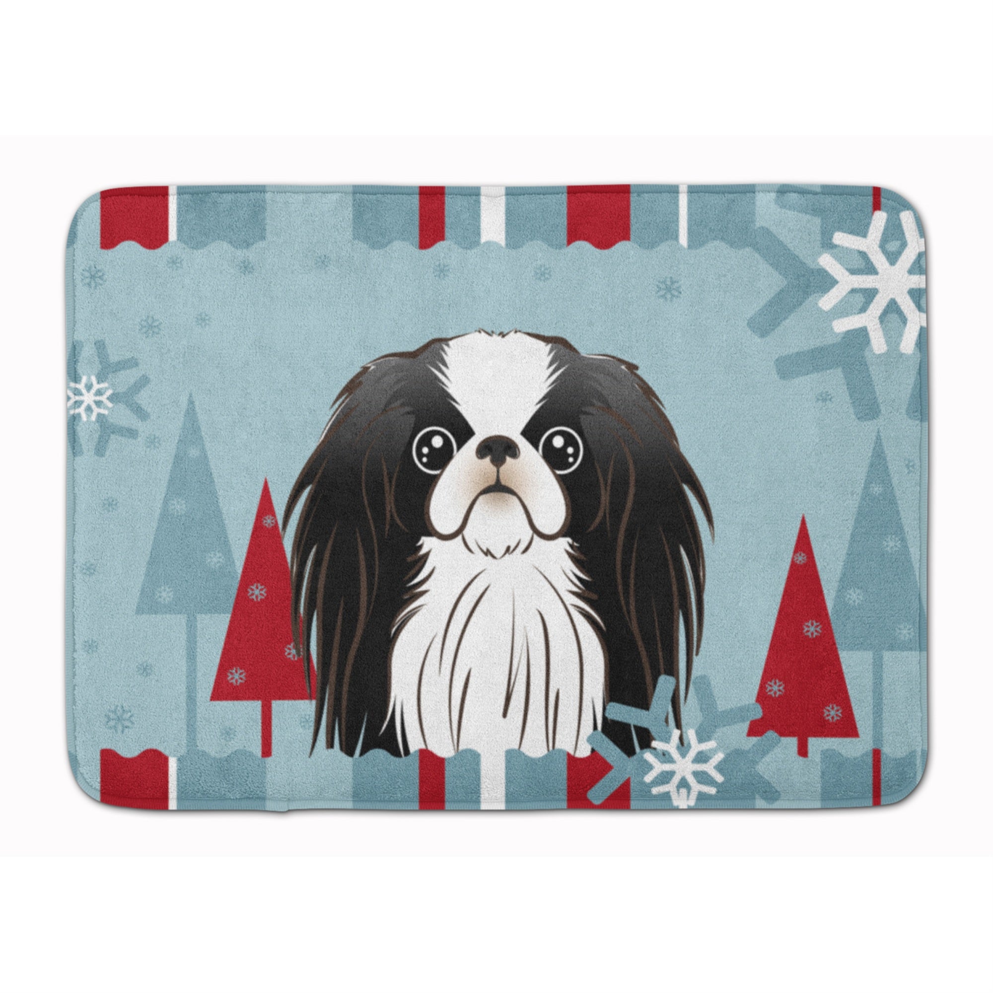 'Caroline'S Treasures Winter Holiday Japanese Chin Floor Mat, 19'''' X 27'''', Multicolor''