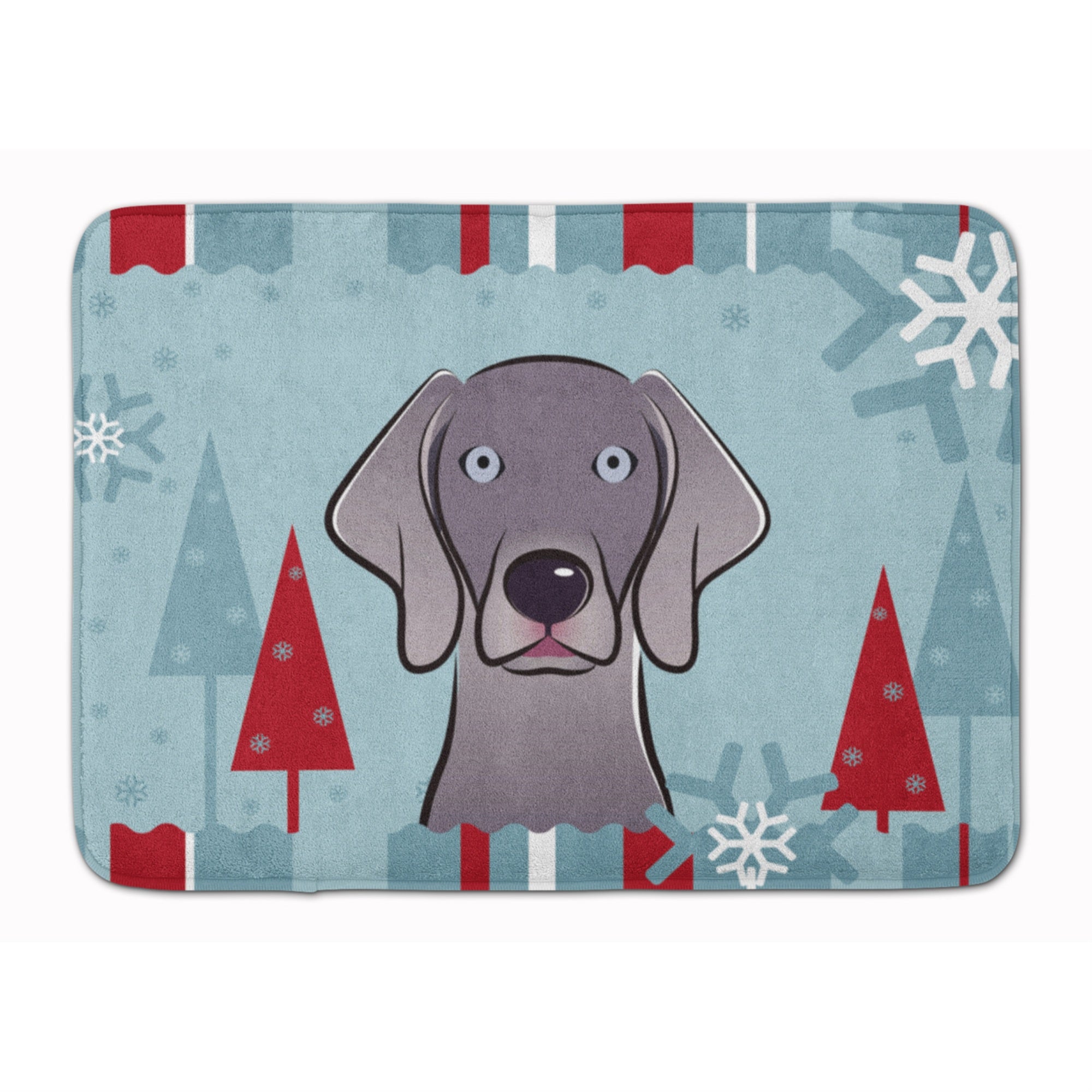 'Caroline'S Treasures Winter Holiday Weimaraner Floor Mat, 19'''' X 27'''', Multicolor''
