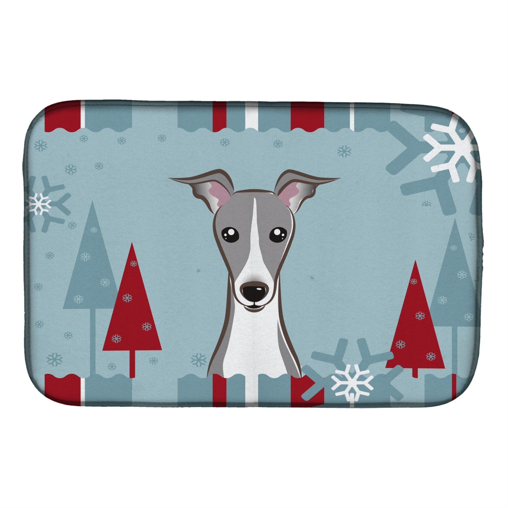 'Caroline'S Treasures Winter Holiday Italian Dish Drying Mat, 14'''' X 21''''''