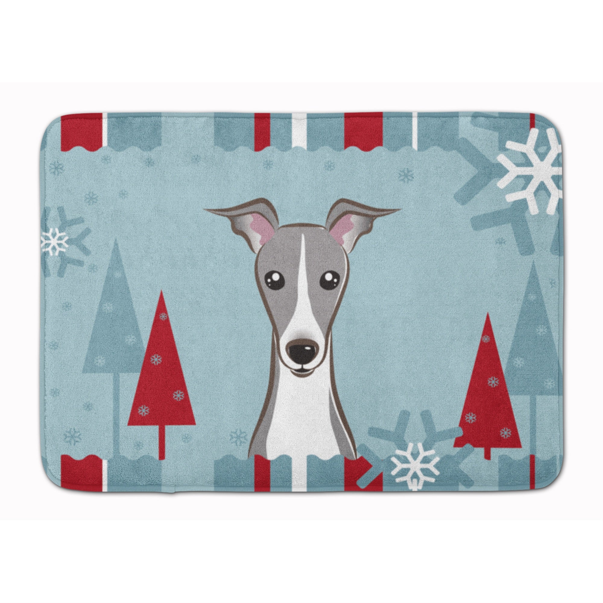 'Caroline'S Treasures Winter Holiday Italian Greyhound Floor Mat, 19'''' X 27'''', Multicolor''