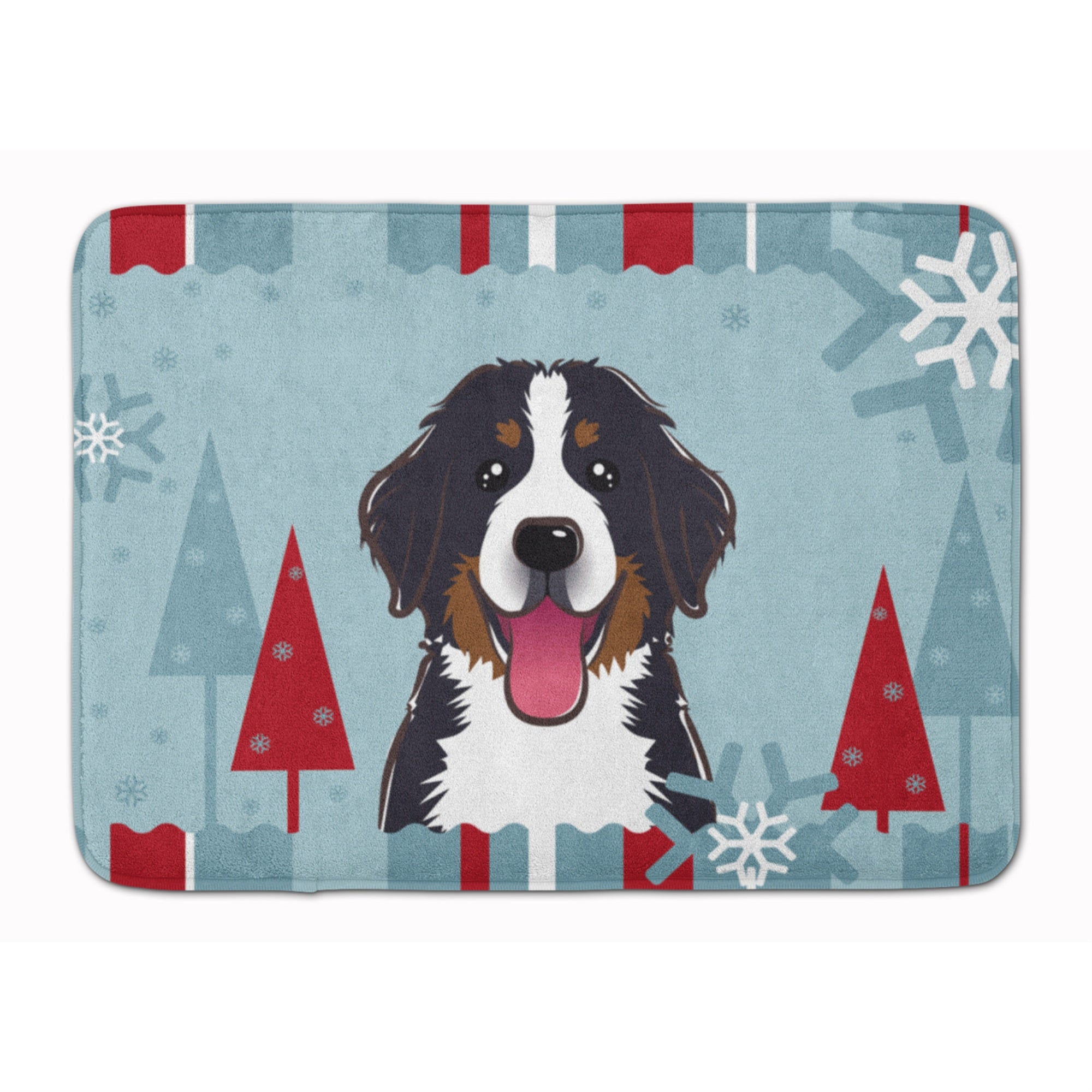 'Caroline'S Treasures Winter Holiday Bernese Mountain Dog Floor Mat, 19'''' X 27'''', Multicolor''