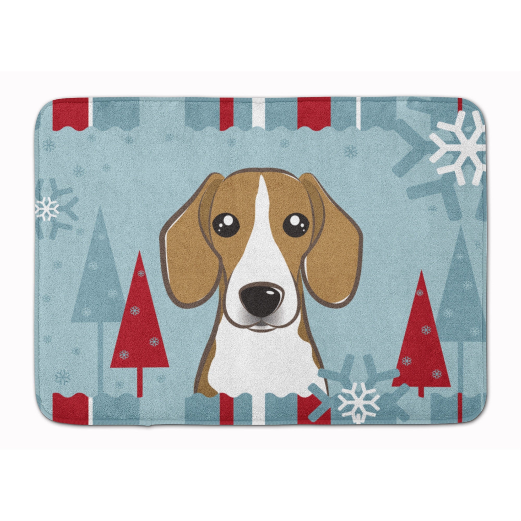 'Caroline'S Treasures Winter Holiday Beagle Floor Mat, 19'''' X 27'''', Multicolor''