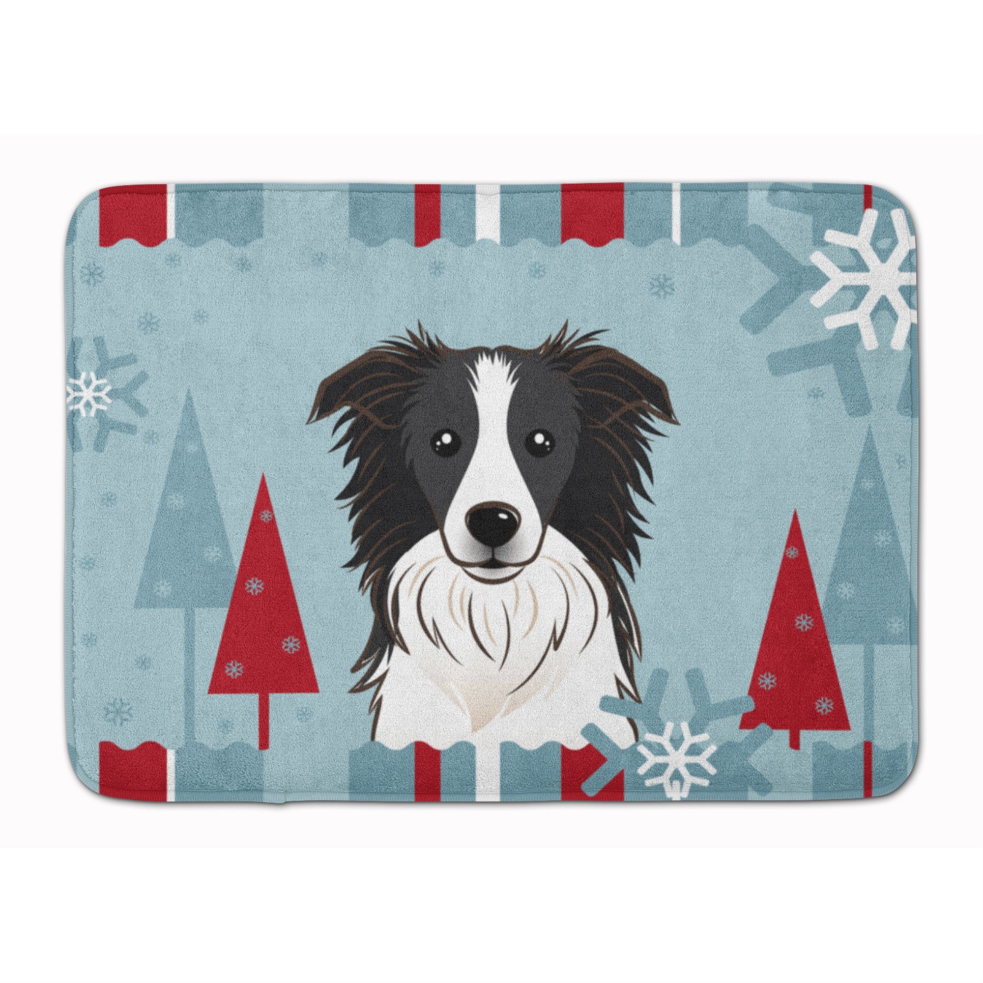 'Caroline'S Treasures Winter Holiday Border Collie Floor Mat, 19'''' X 27'''', Multicolor''