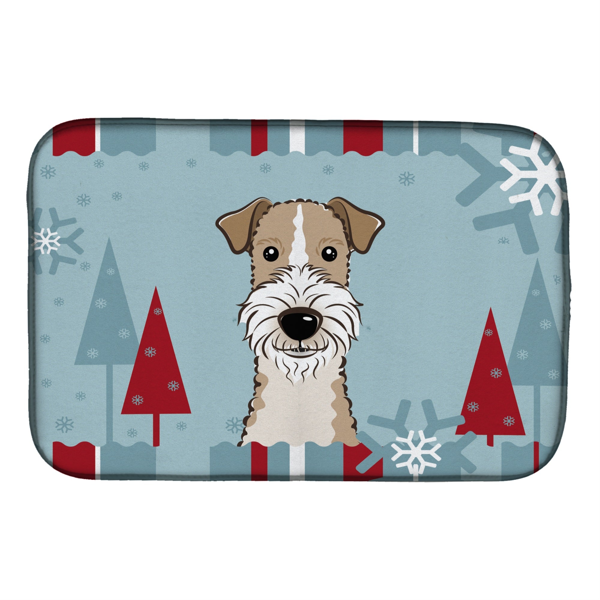 'Caroline'S Treasures Bb1743Ddm Dish Drying Mat, 14 X 21, Winter Holiday''