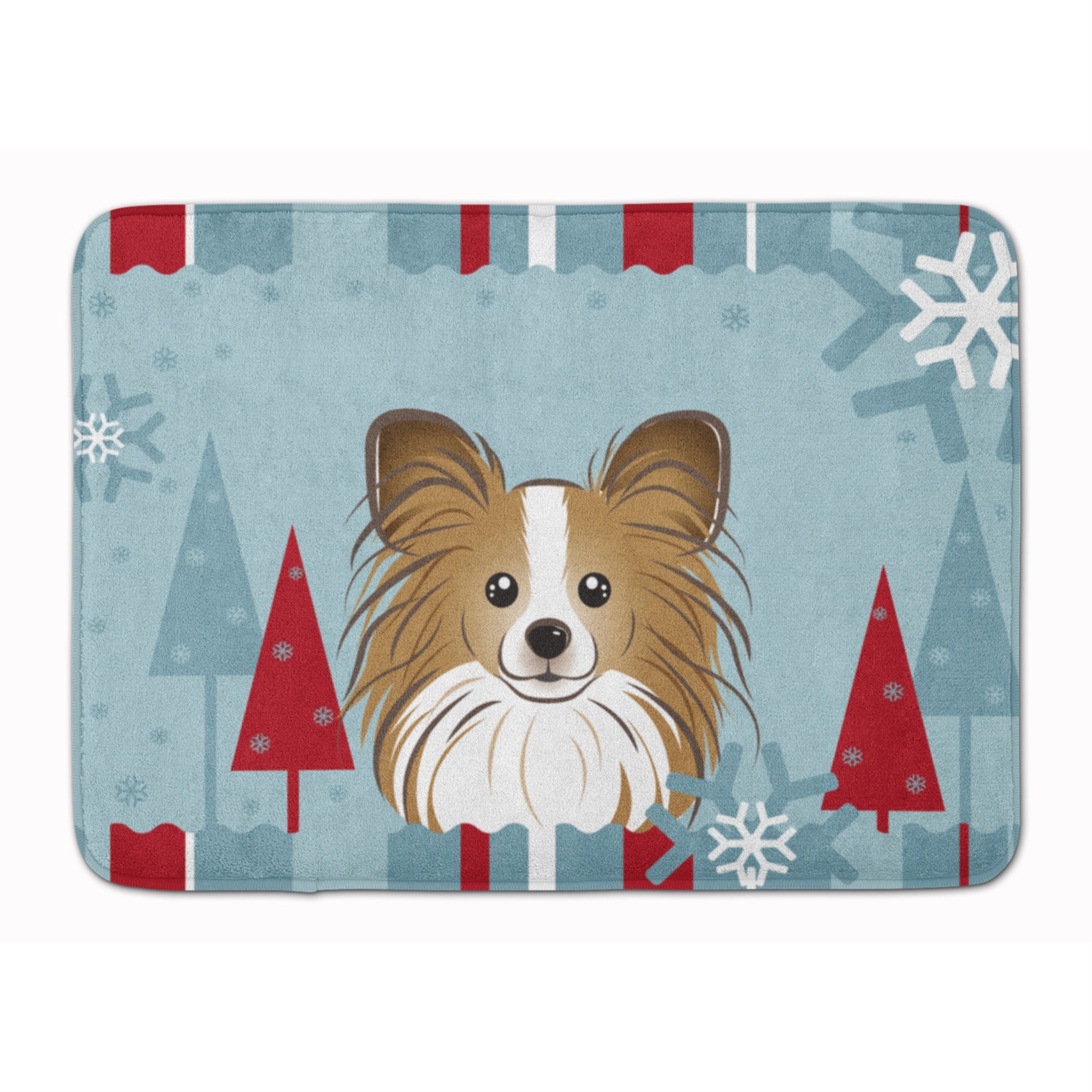 'Caroline'S Treasures Winter Holiday Papillon Floor Mat, 19'''' X 27'''', Multicolor''