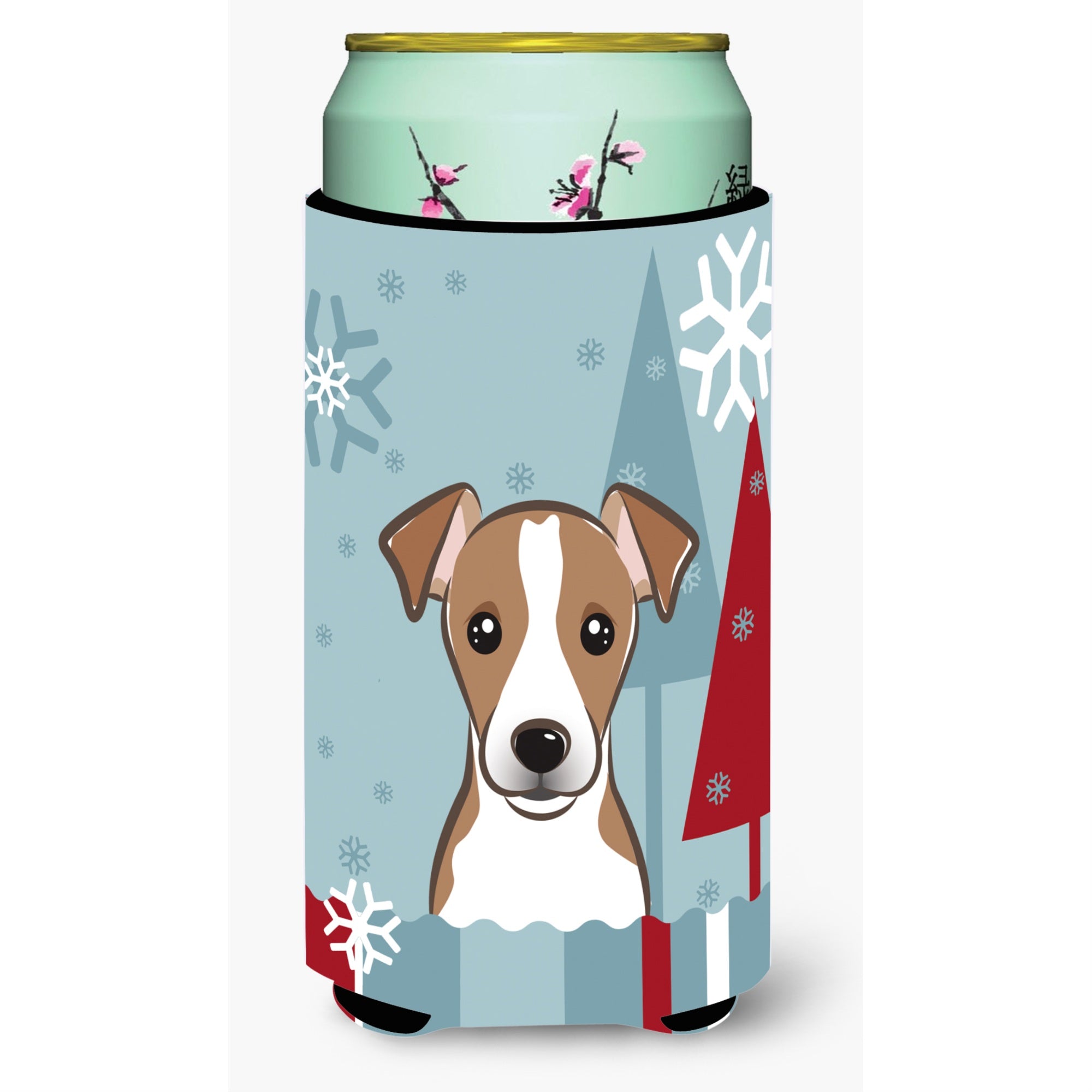 'Caroline'S Treasures Bb1756Tbc Winter Holiday Jack Russell Terrier Tall Boy Koozie Hugger, Multicolor''