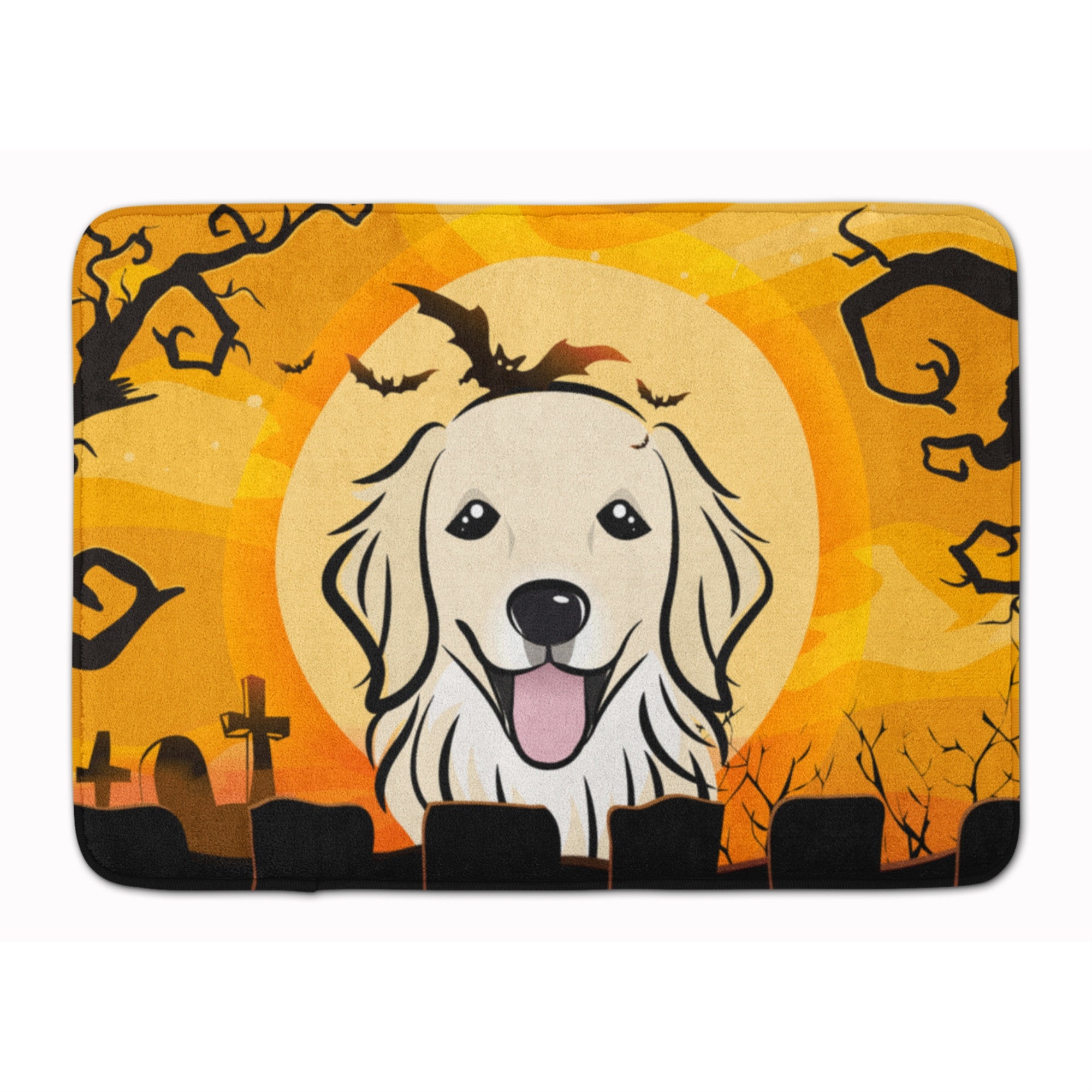 'Caroline'S Treasures Halloween Golden Retriever Floor Mat, 19'''' X 27'''', Multicolor''