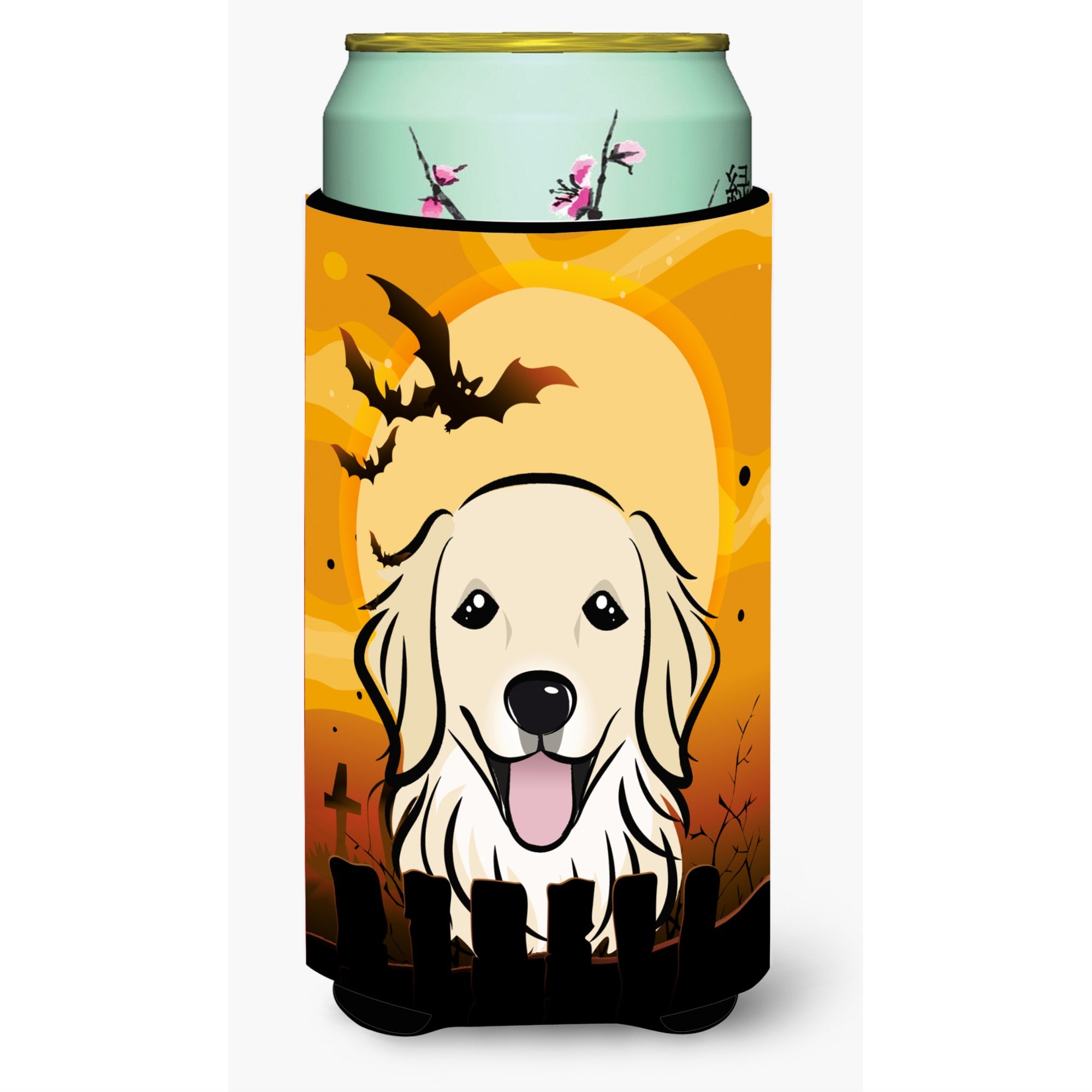 'Caroline'S Treasures Bb1763Tbc Halloween Golden Retriever Tall Boy Koozie Hugger, Multicolor''