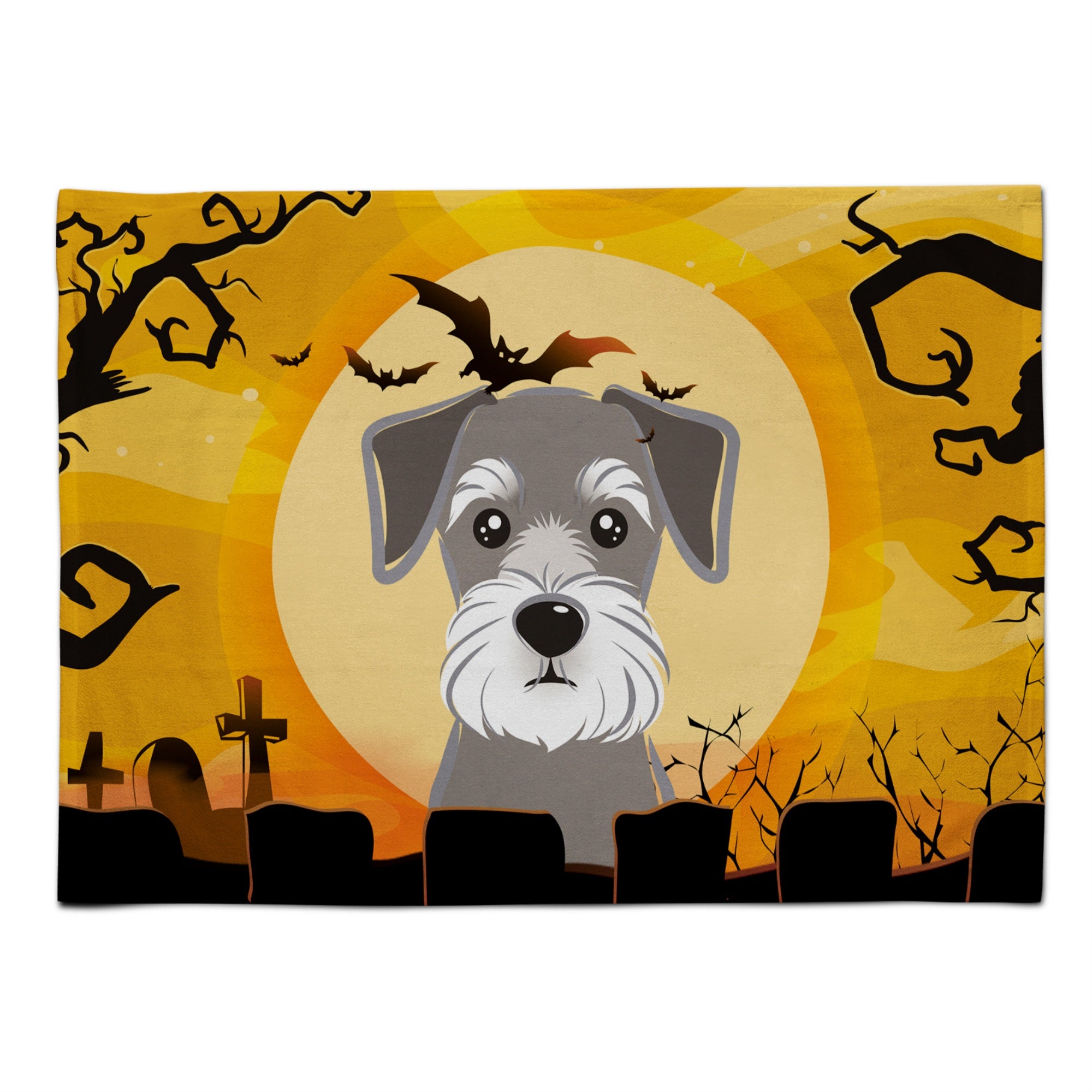 'Caroline'S Treasures Bb1764Plmt Halloween Schnauzer Fabric Placemat, Multicolor''