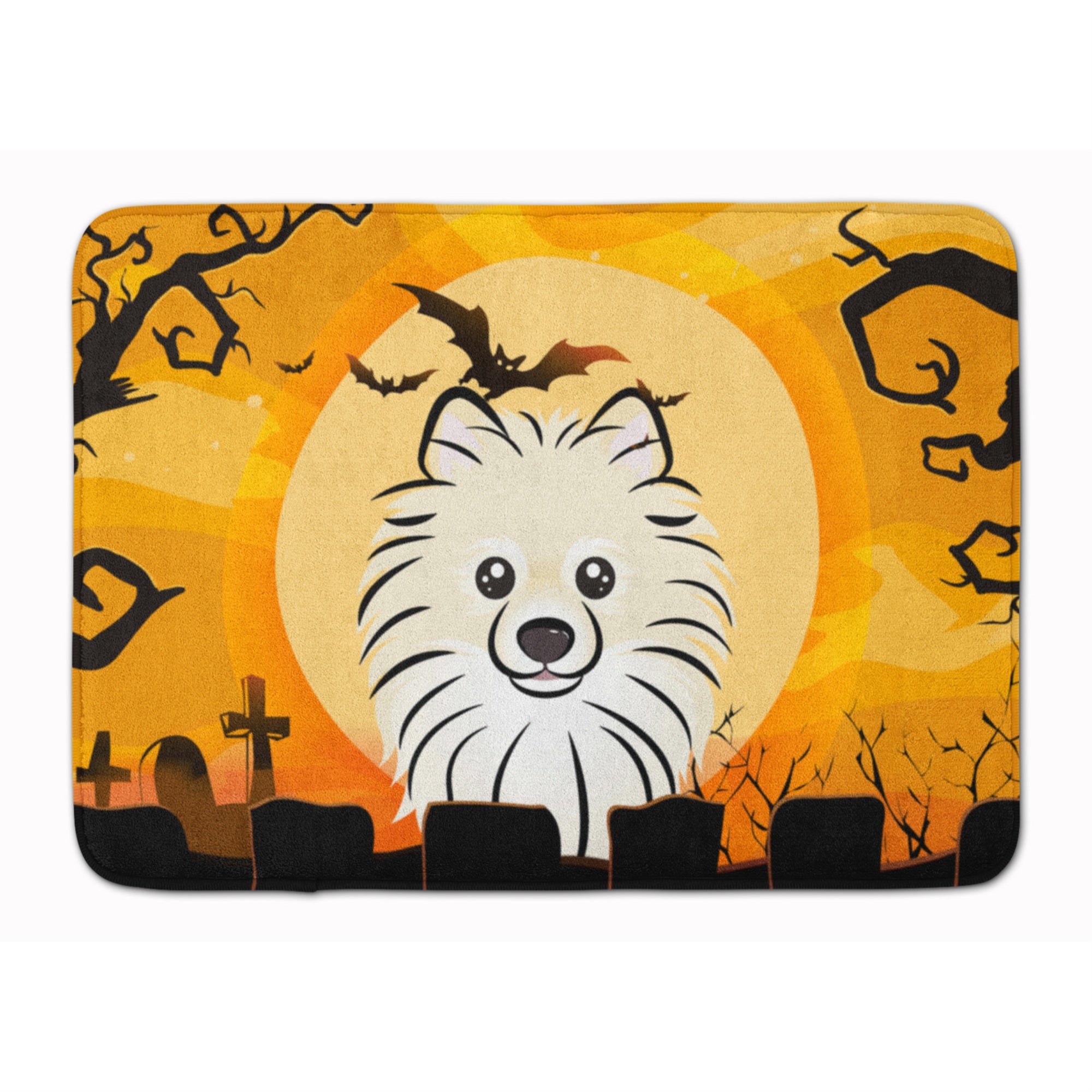 'Caroline'S Treasures Halloween Pomeranian Floor Mat, 19'''' X 27'''', Multicolor''