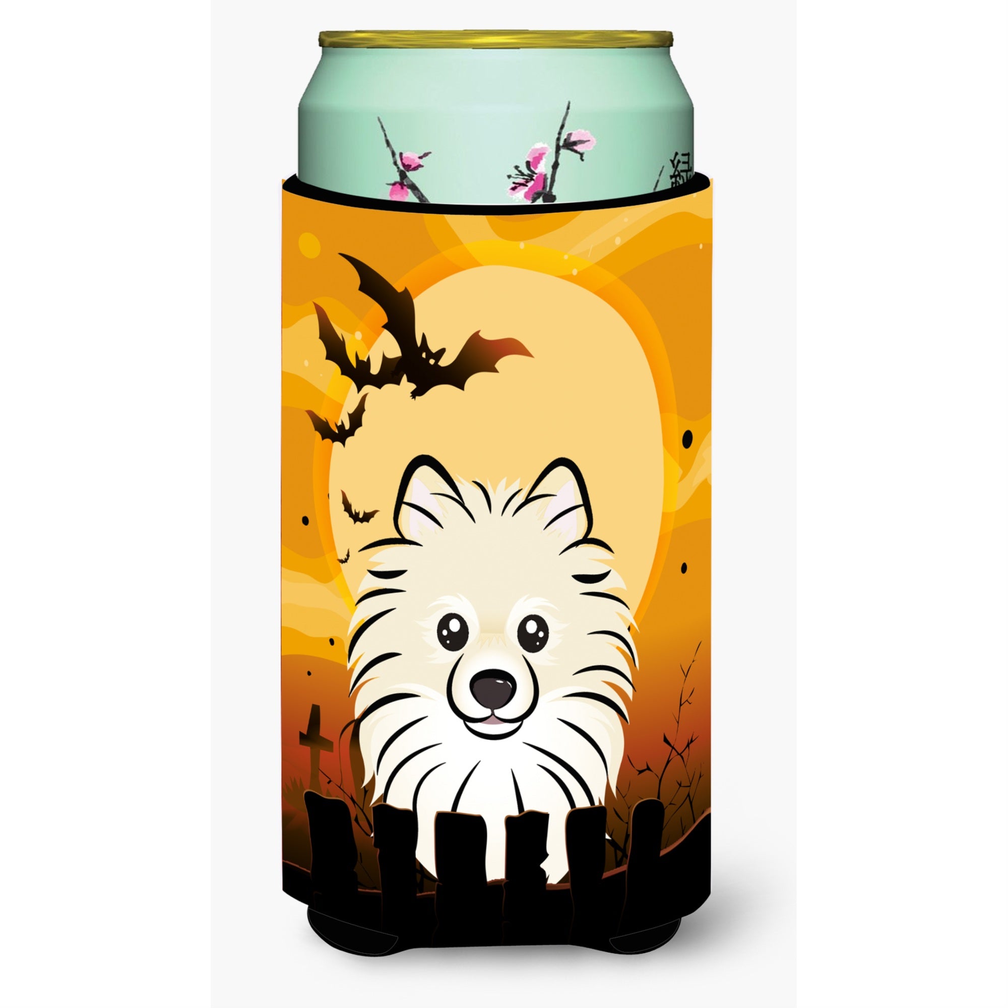 'Caroline'S Treasures Halloween Pomeranian Tall Boy Koozie Hugger, Multicolor''