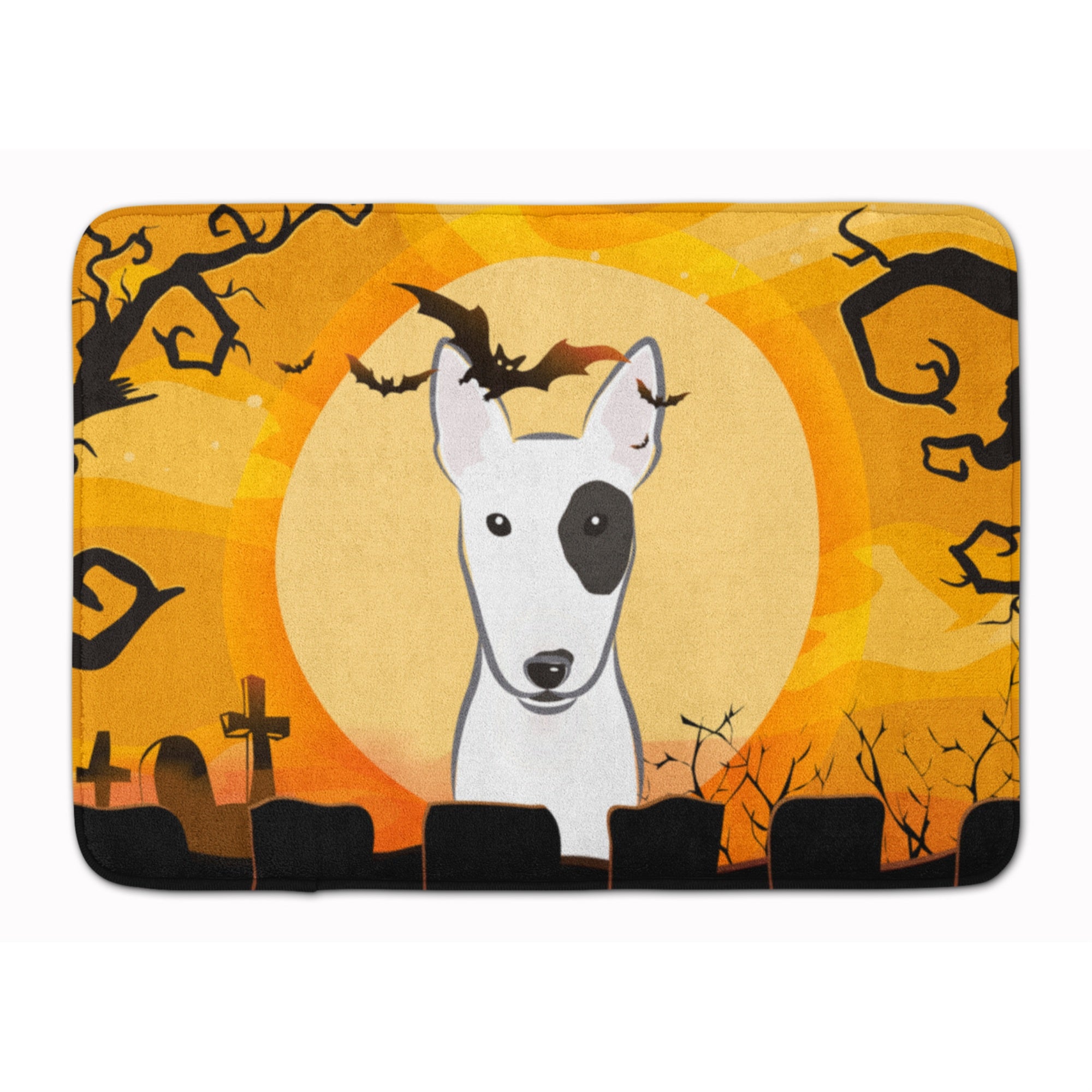 'Caroline'S Treasures Halloween Bull Terrier Floor Mat, 19'''' X 27'''', Multicolor''