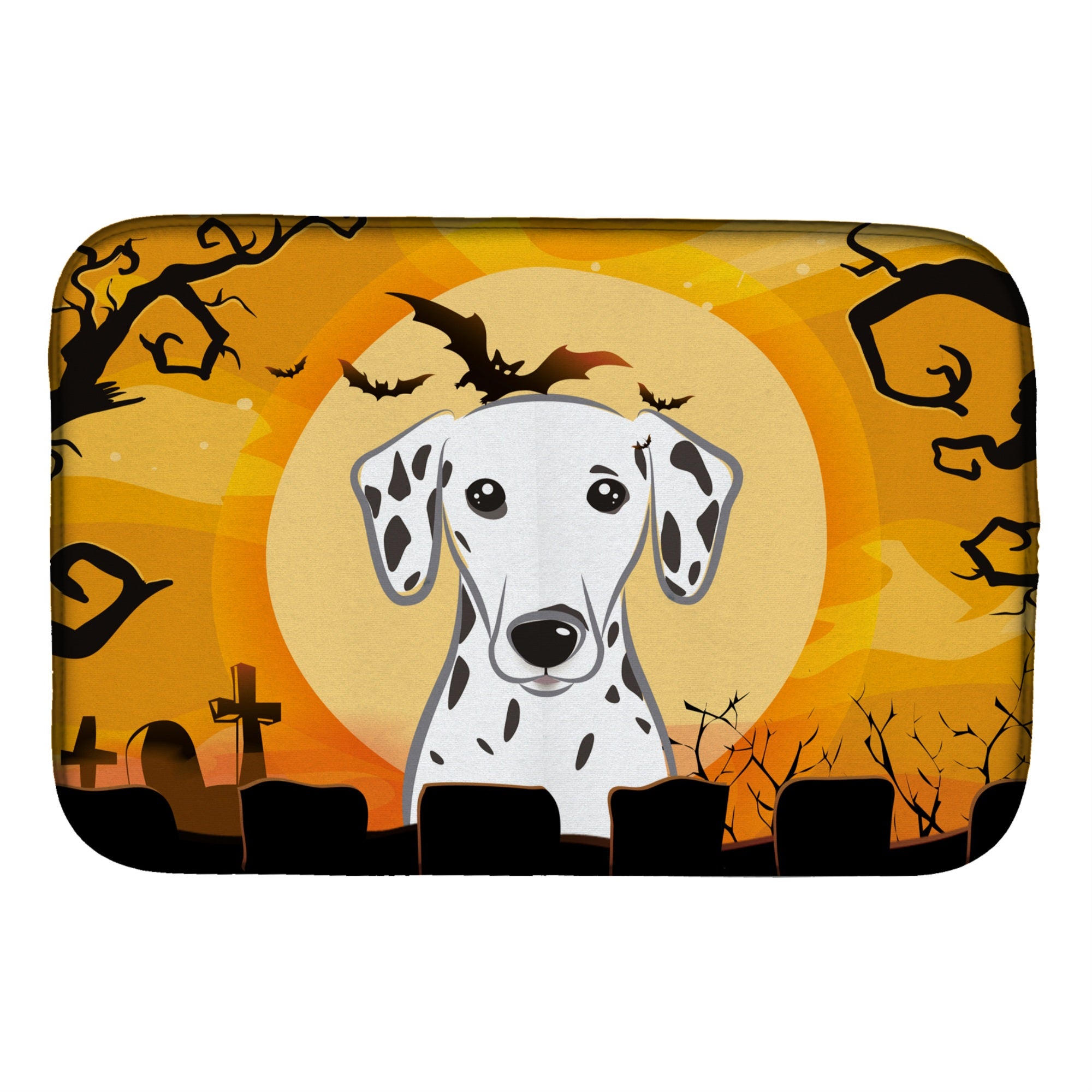 'Caroline'S Treasures Halloween Dalmatian Dish Drying Mat, 14'''' X 21''''''