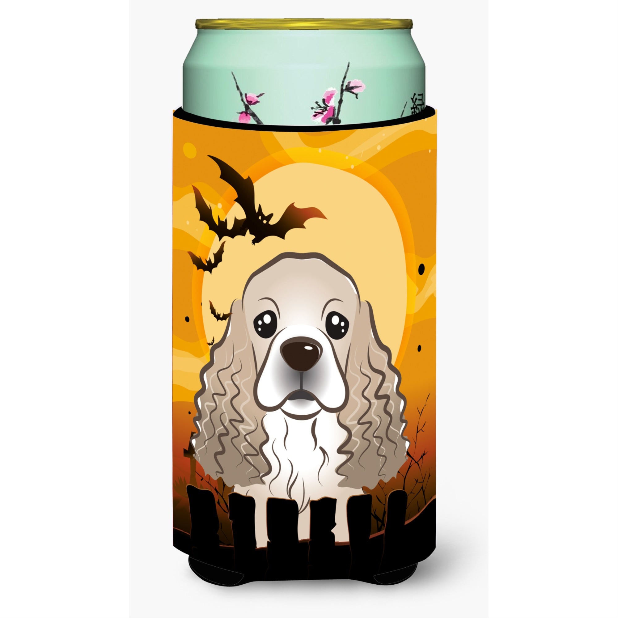 'Caroline'S Treasures Halloween Cocker Spaniel Tall Boy Koozie Hugger, Multicolor''