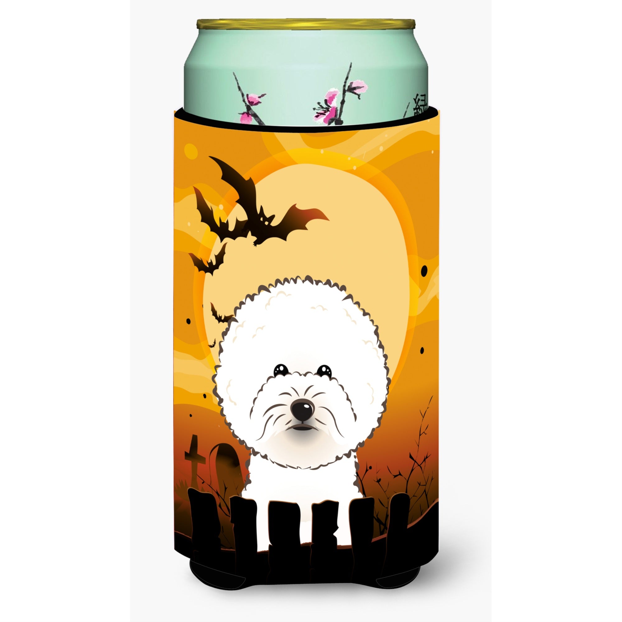 'Caroline'S Treasures Halloween Bichon Frise Tall Boy Koozie Hugger, Multicolor''