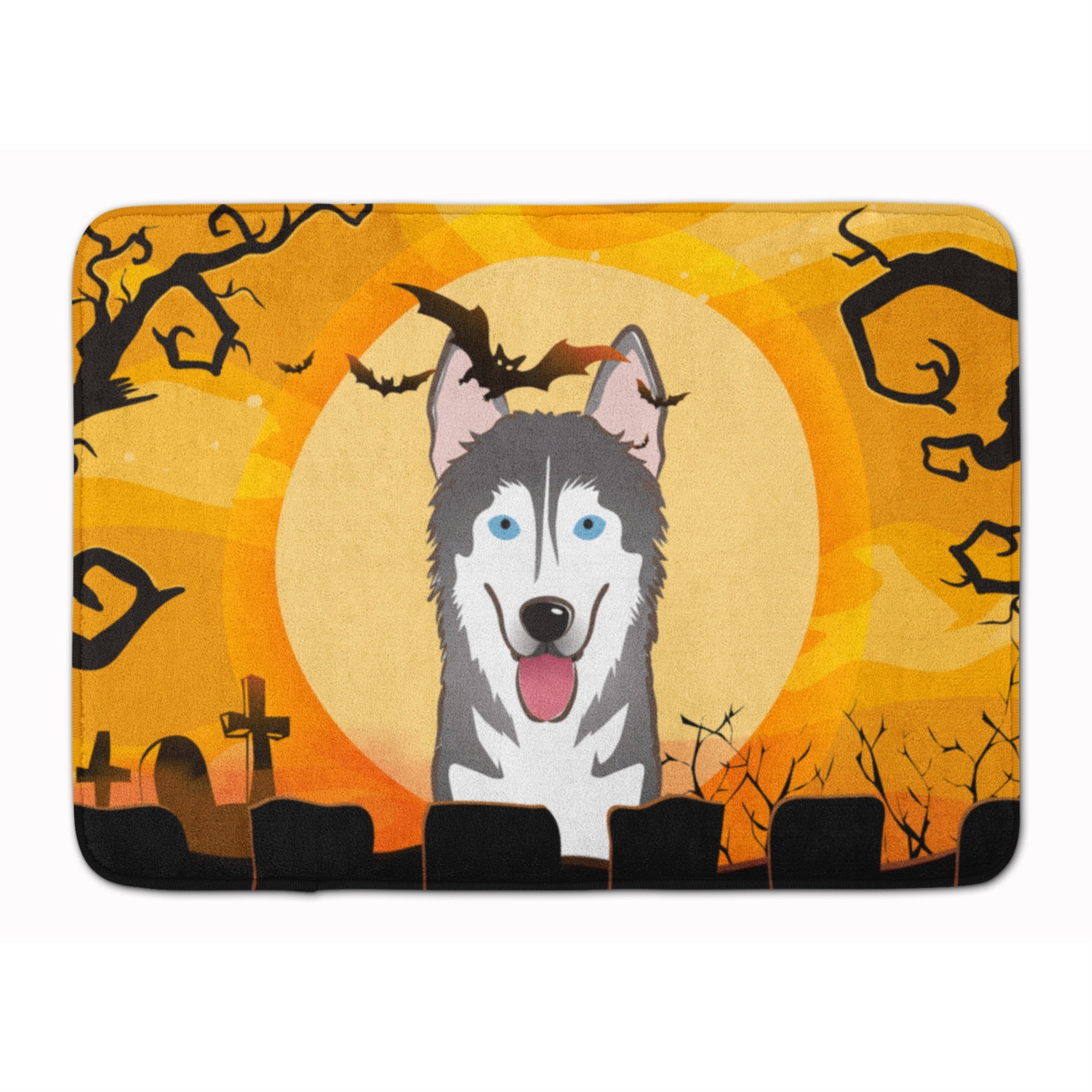 'Caroline'S Treasures Halloween Alaskan Malamute Floor Mat, 19'''' X 27'''', Multicolor''