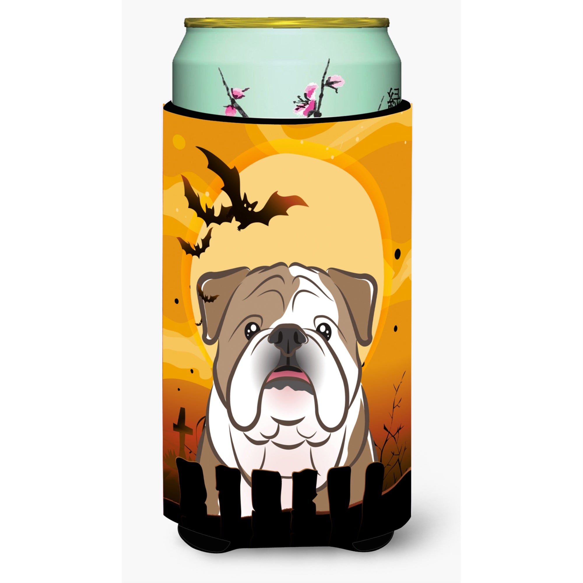 'Caroline'S Treasures Halloween English Bulldog Tall Boy Koozie Hugger, Multicolor''